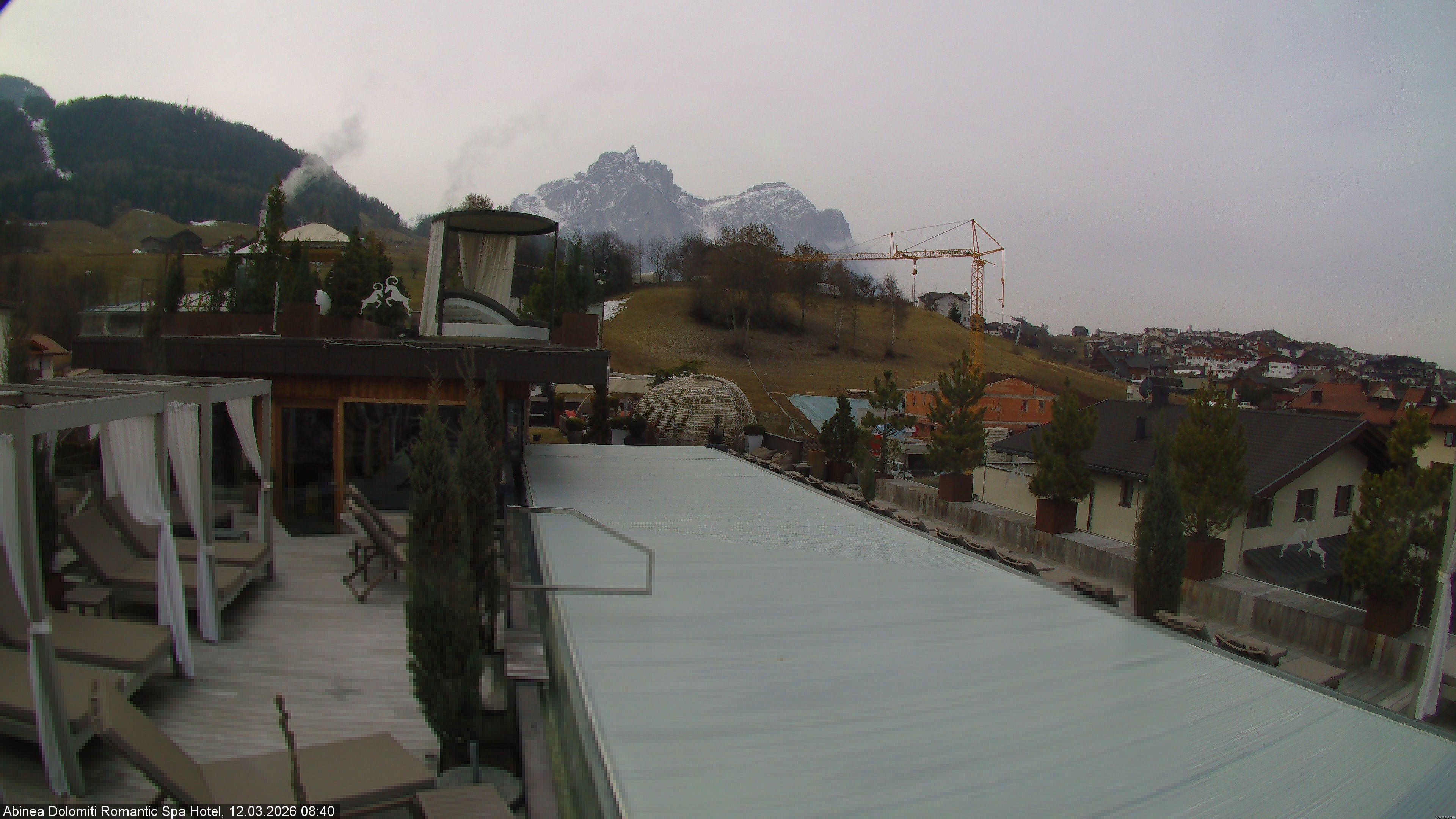 Archived image Webcam Kastelruth: Abinea Dolomiti Romantic Spa Hotel