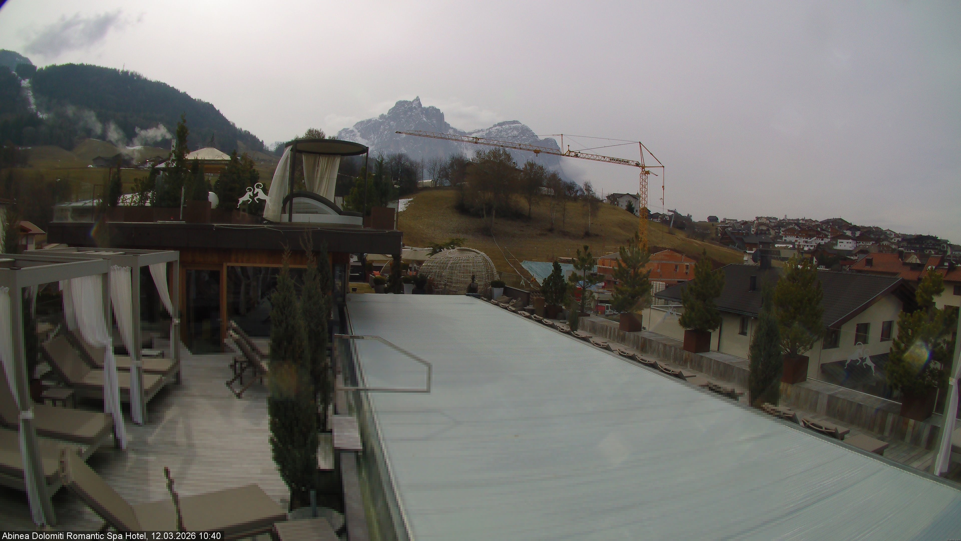 Archived image Webcam Kastelruth: Abinea Dolomiti Romantic Spa Hotel