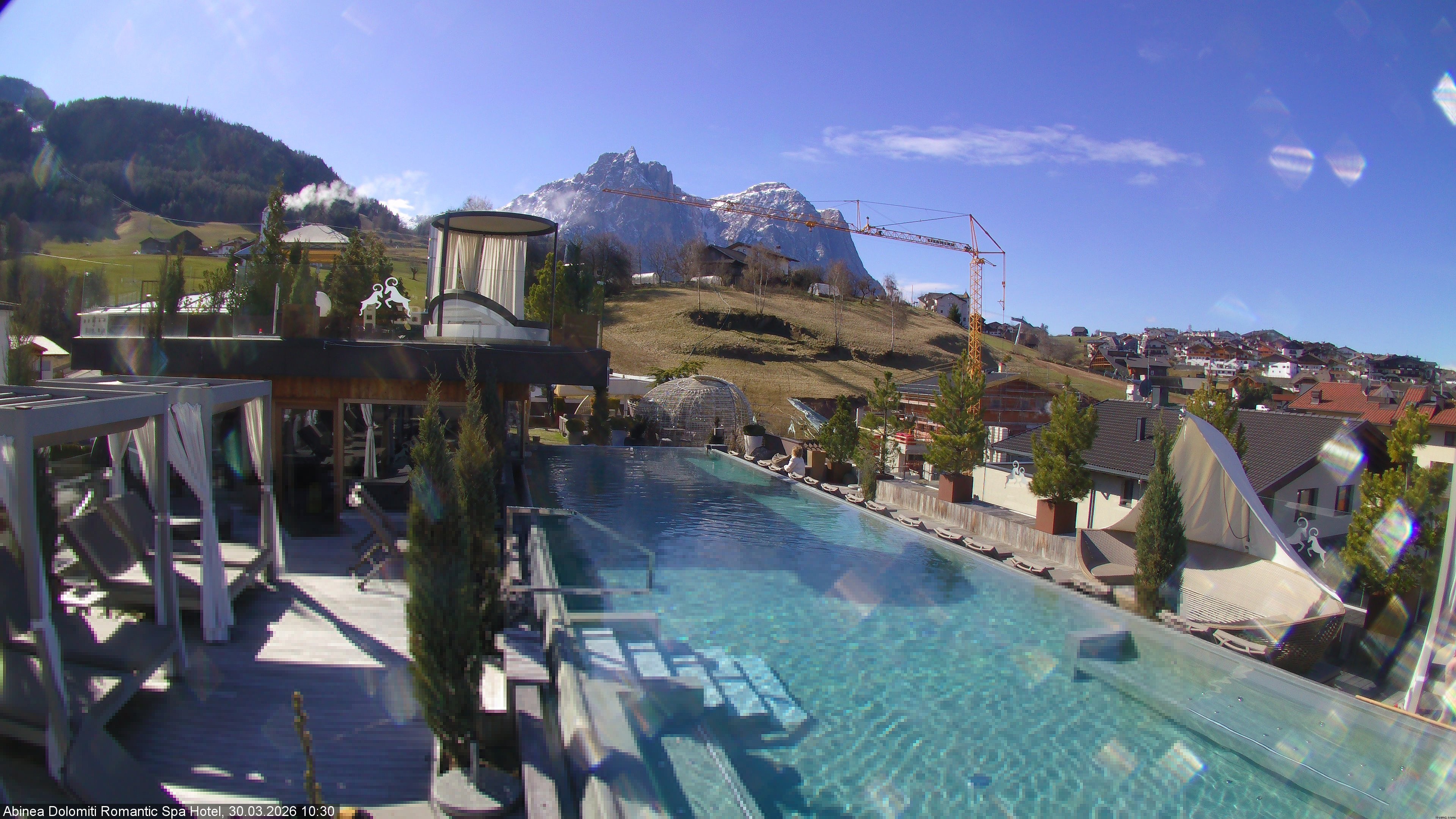 Archiv Foto Webcam Abinea Dolomiti Romantic Spa Hotel - Kastelruth