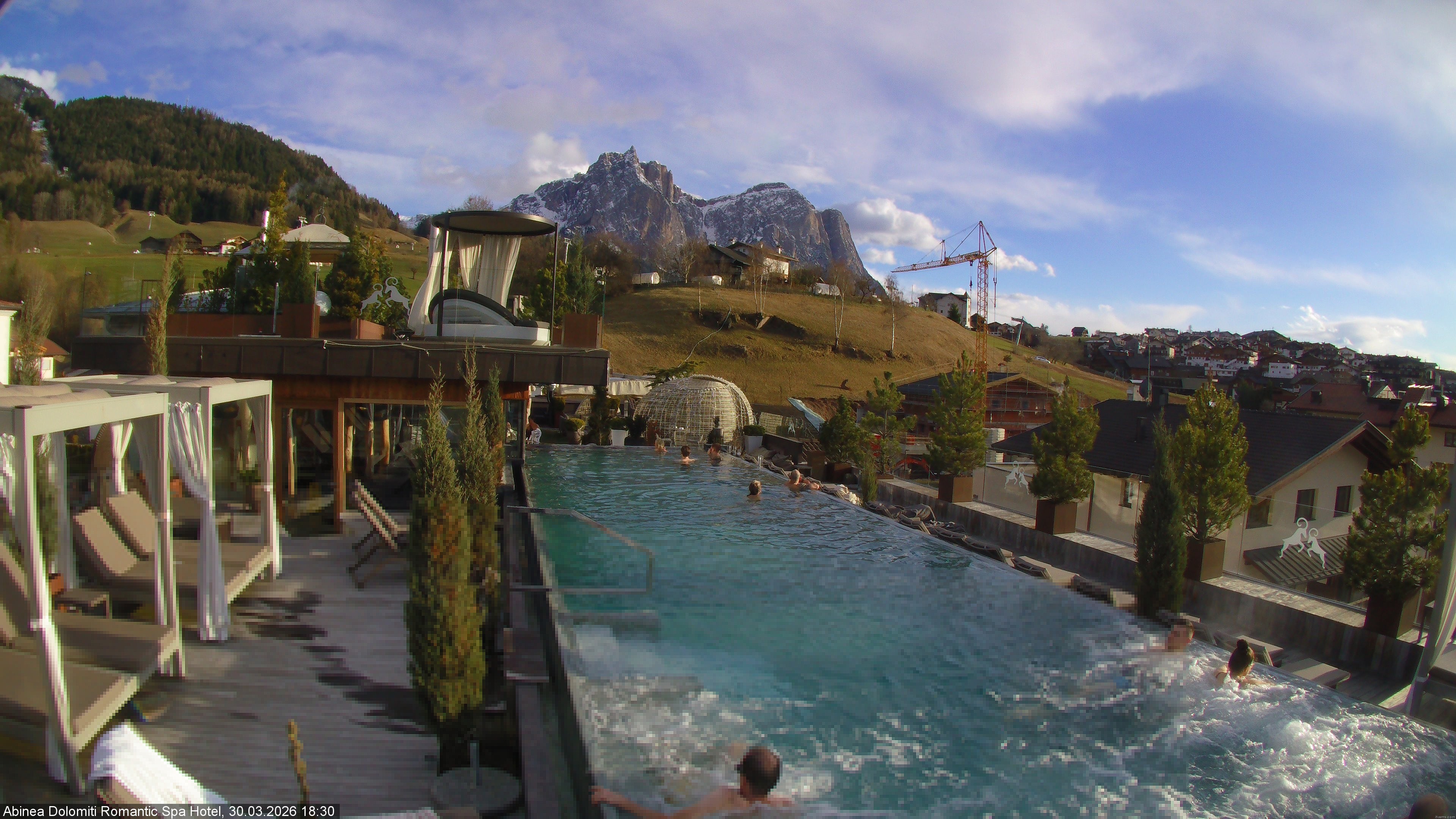 Archiv Foto Webcam Abinea Dolomiti Romantic Spa Hotel - Kastelruth