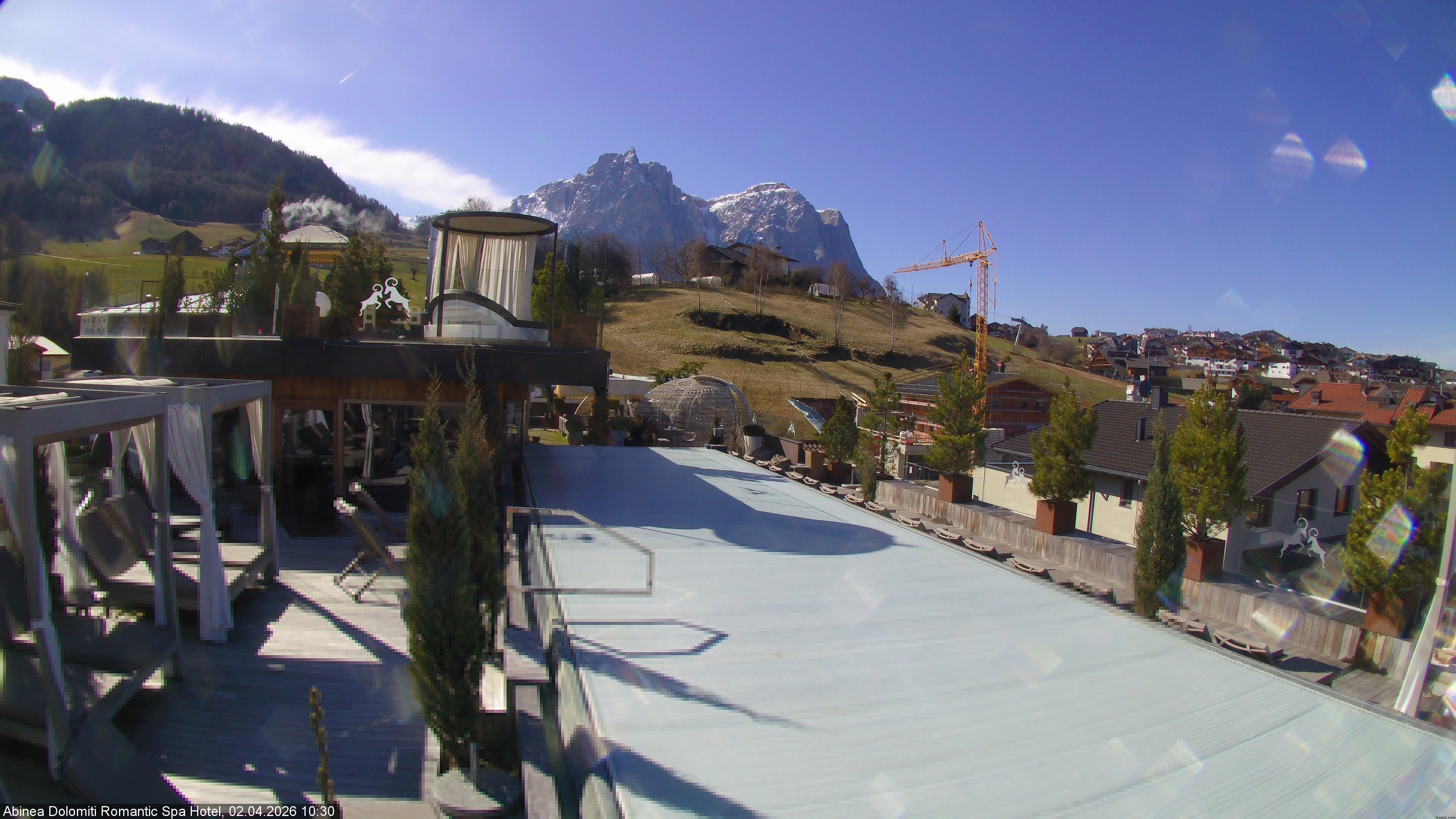 Archiv Foto Webcam Abinea Dolomiti Romantic Spa Hotel - Kastelruth