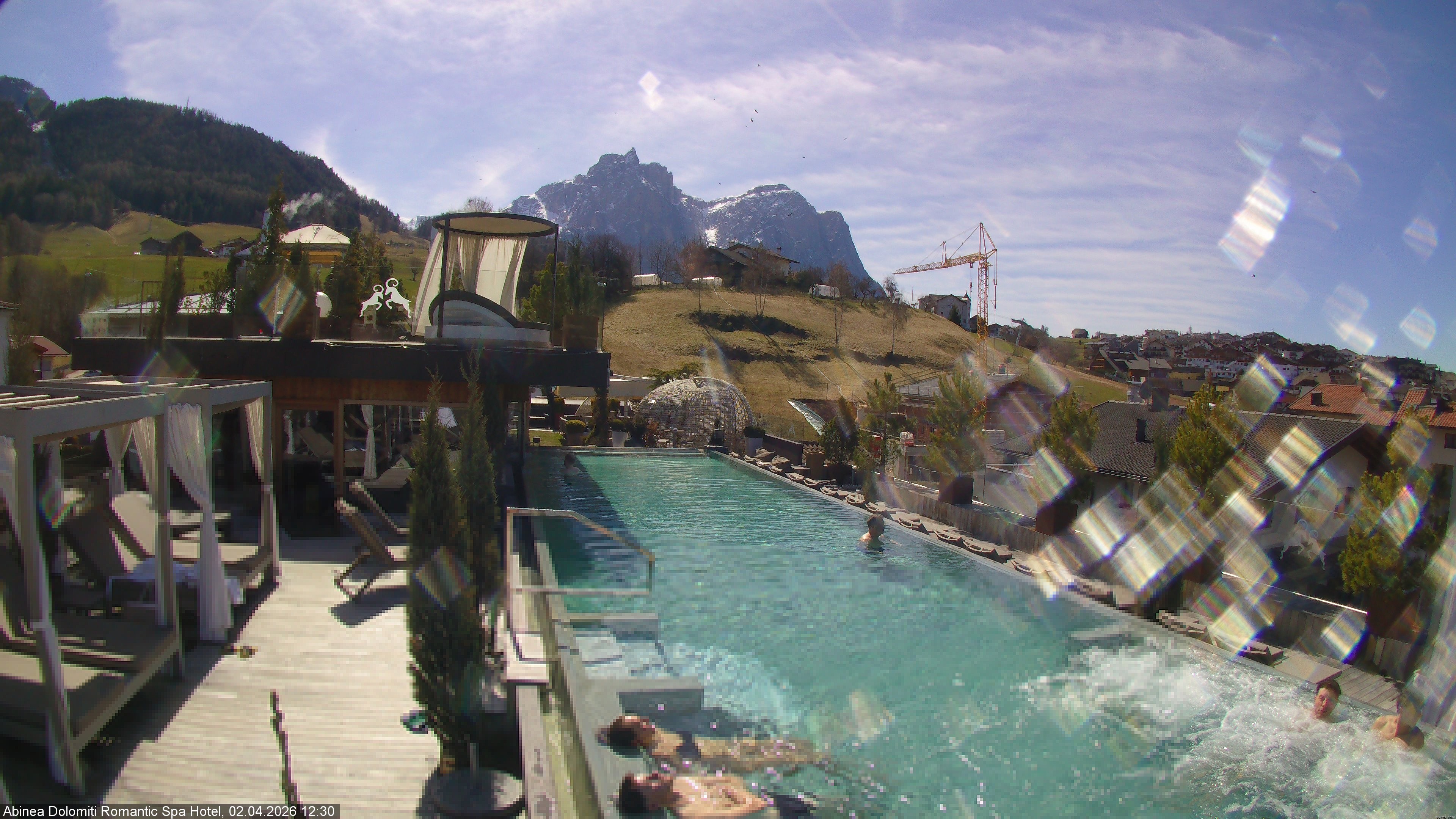 Archiv Foto Webcam Abinea Dolomiti Romantic Spa Hotel - Kastelruth
