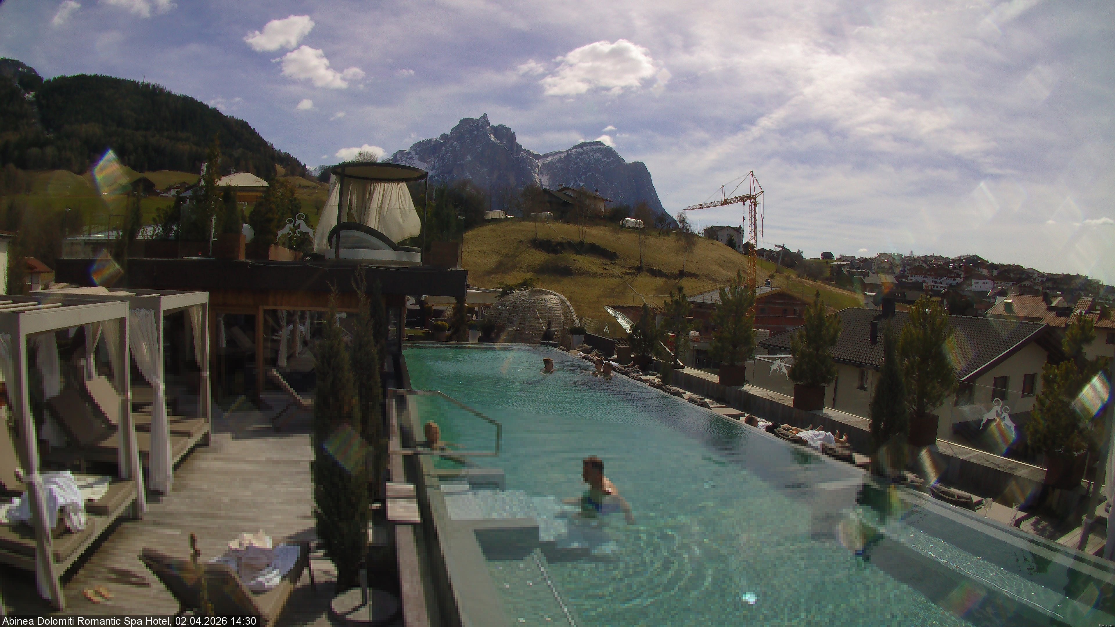 Archiv Foto Webcam Abinea Dolomiti Romantic Spa Hotel - Kastelruth