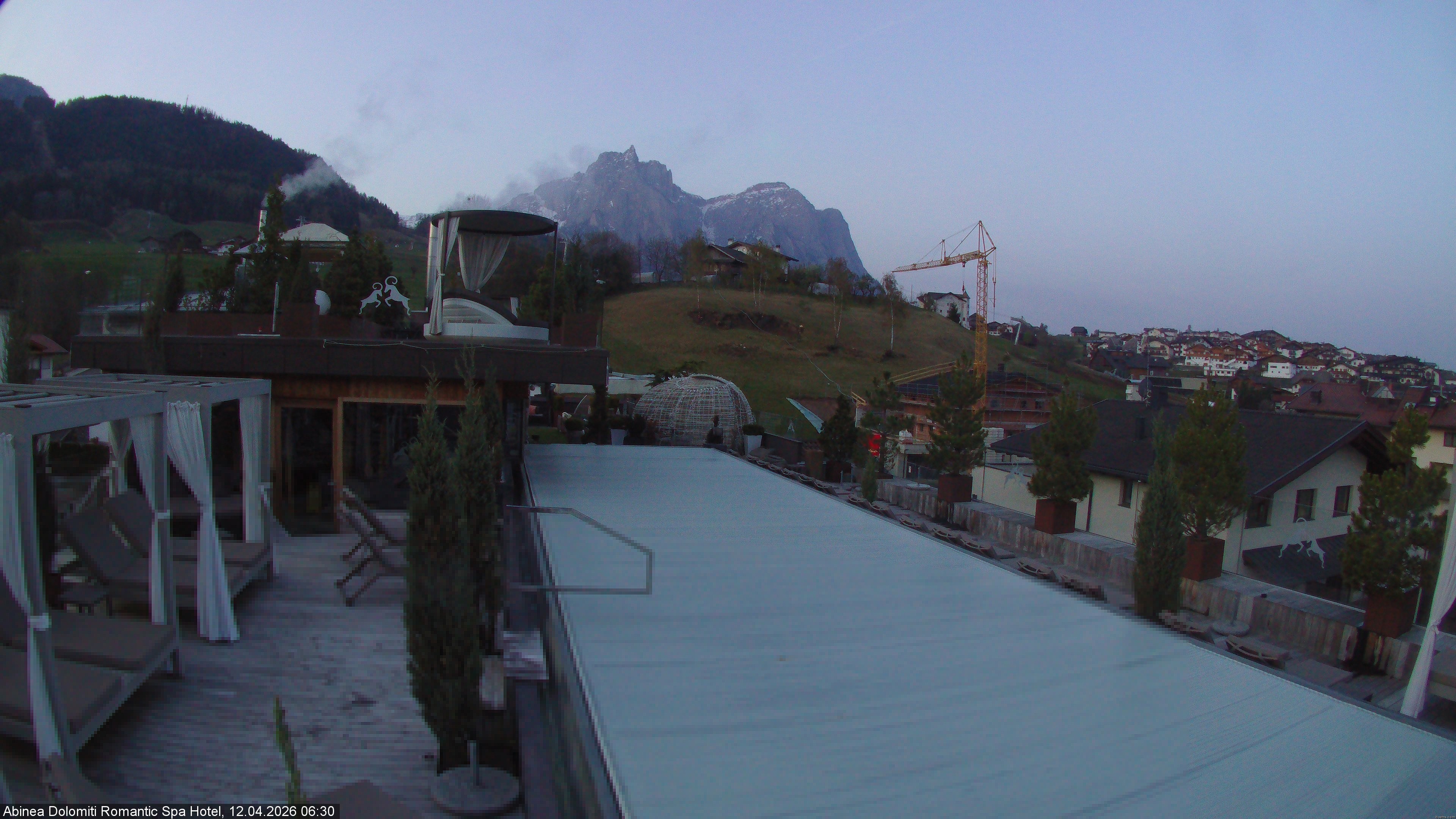 Archived image Webcam Kastelruth: Abinea Dolomiti Romantic Spa Hotel