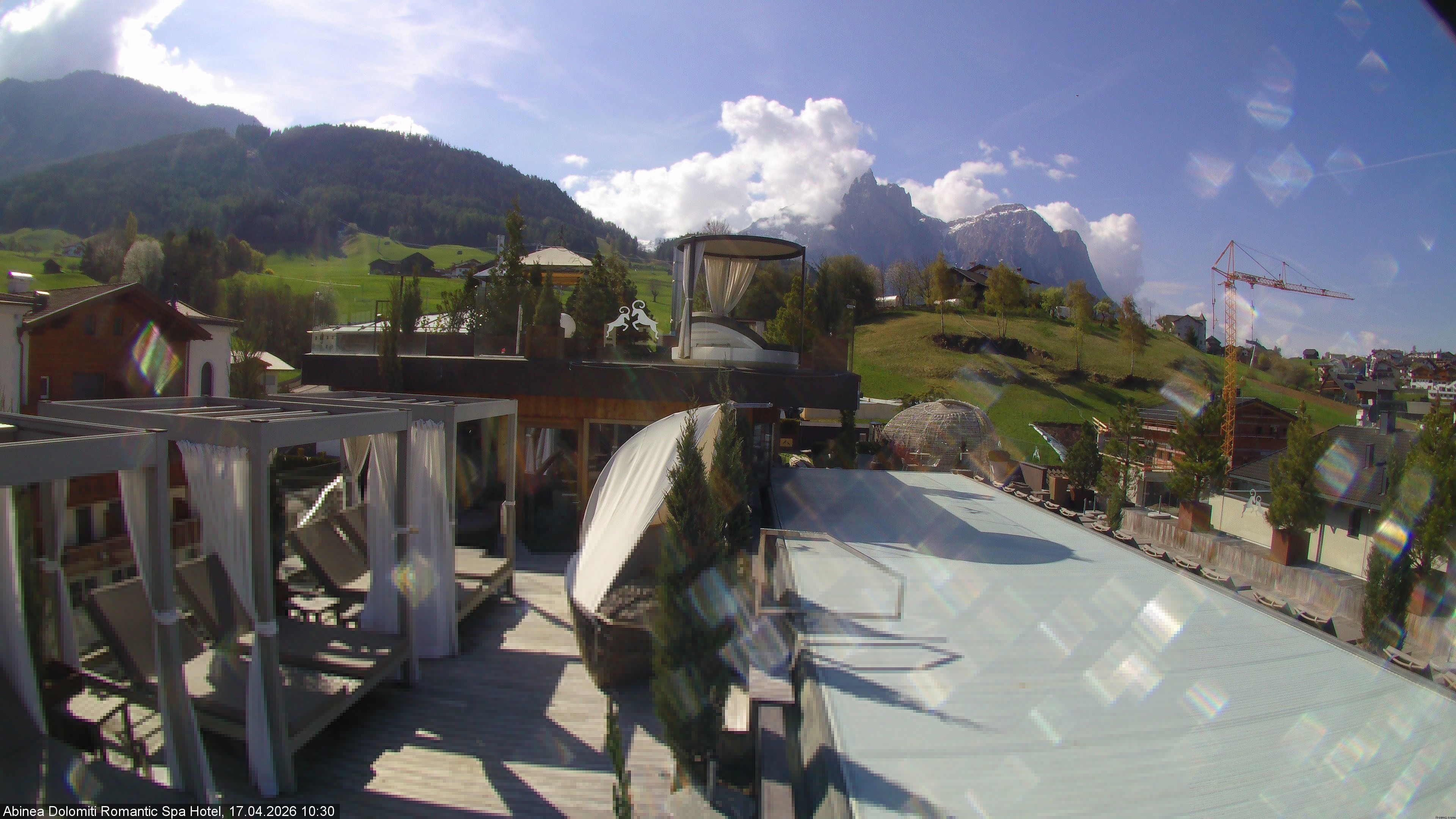Archiv Foto Webcam Abinea Dolomiti Romantic Spa Hotel - Kastelruth