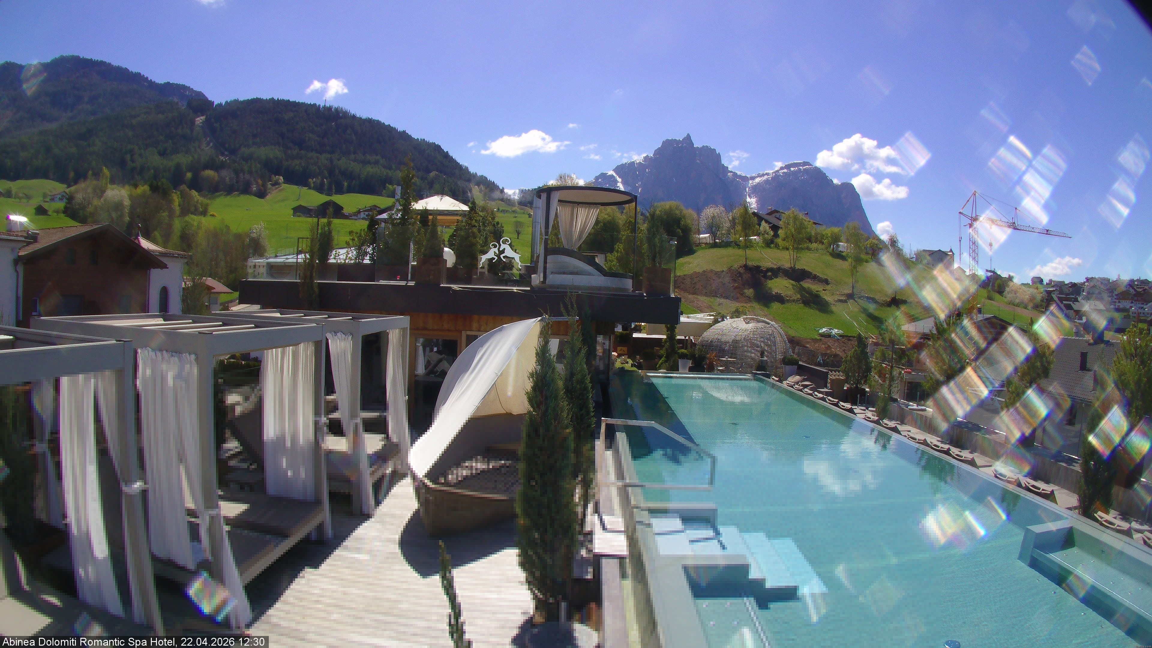 Archiv Foto Webcam Abinea Dolomiti Romantic Spa Hotel - Kastelruth