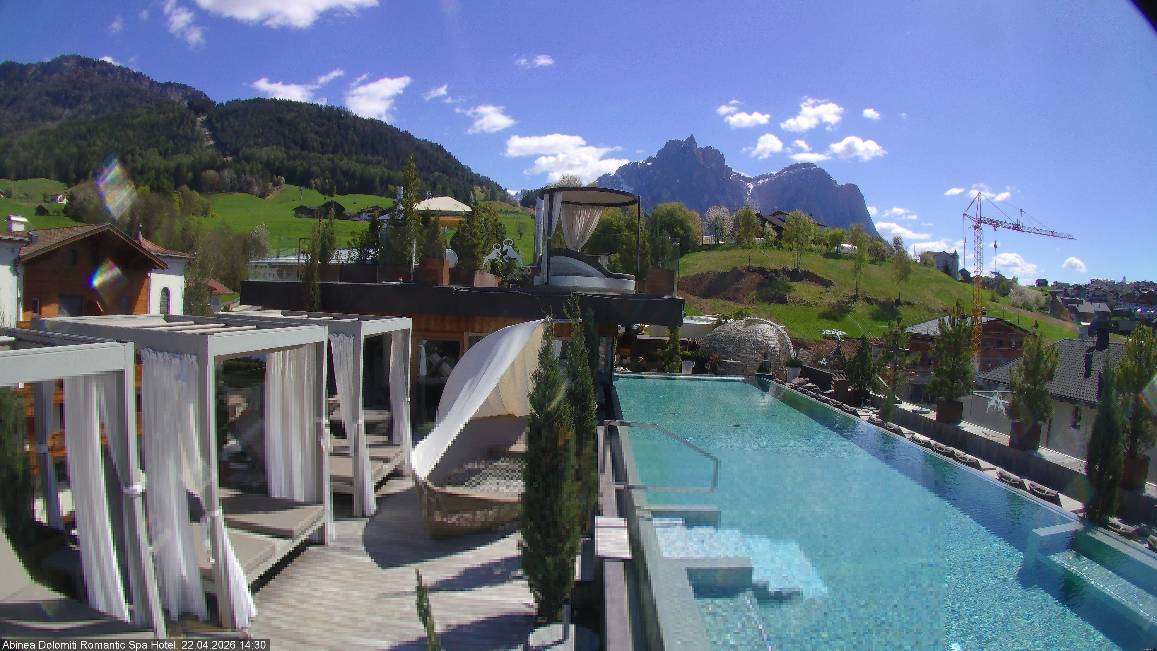 Archiv Foto Webcam Abinea Dolomiti Romantic Spa Hotel - Kastelruth