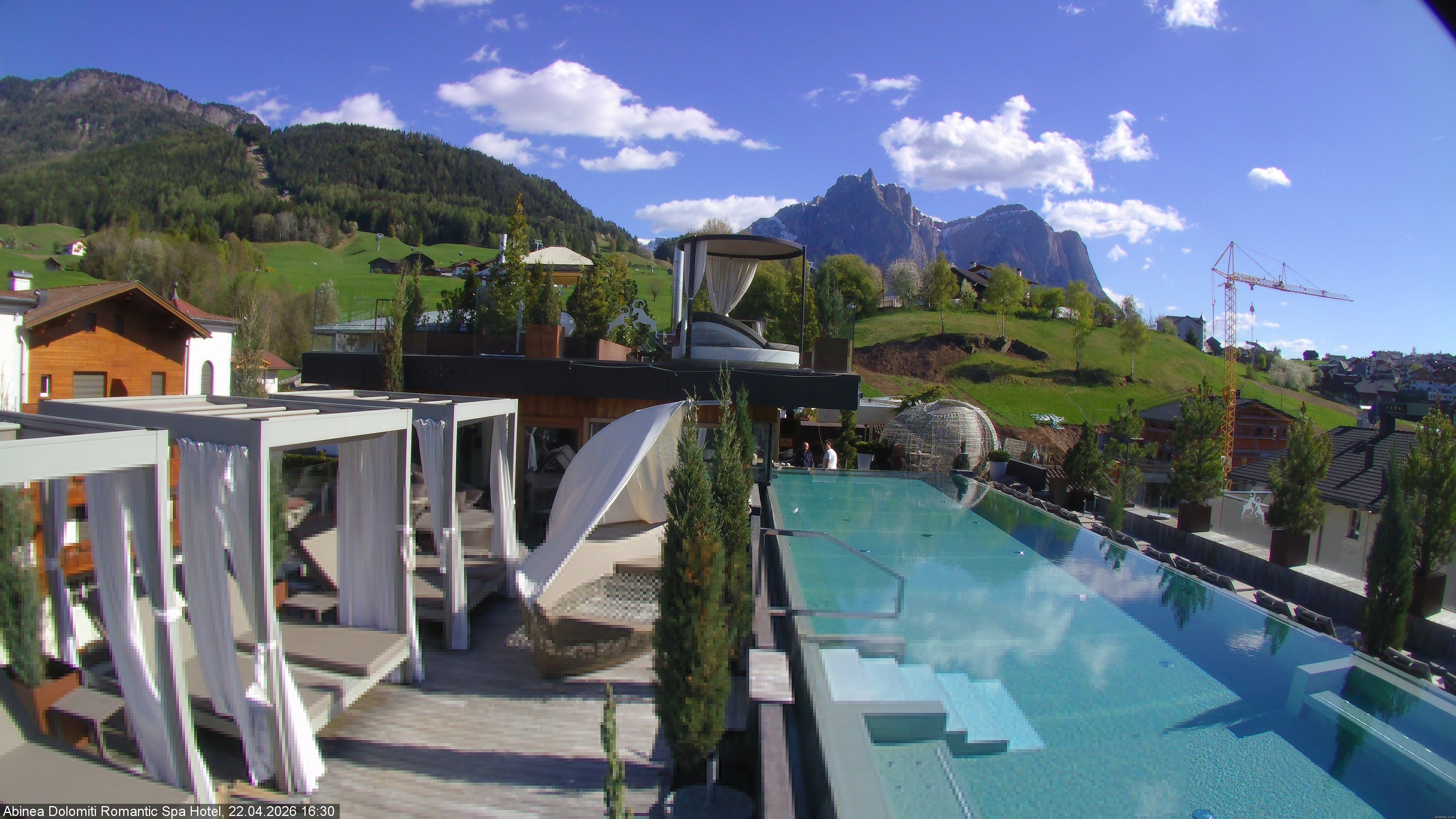 Archiv Foto Webcam Abinea Dolomiti Romantic Spa Hotel - Kastelruth
