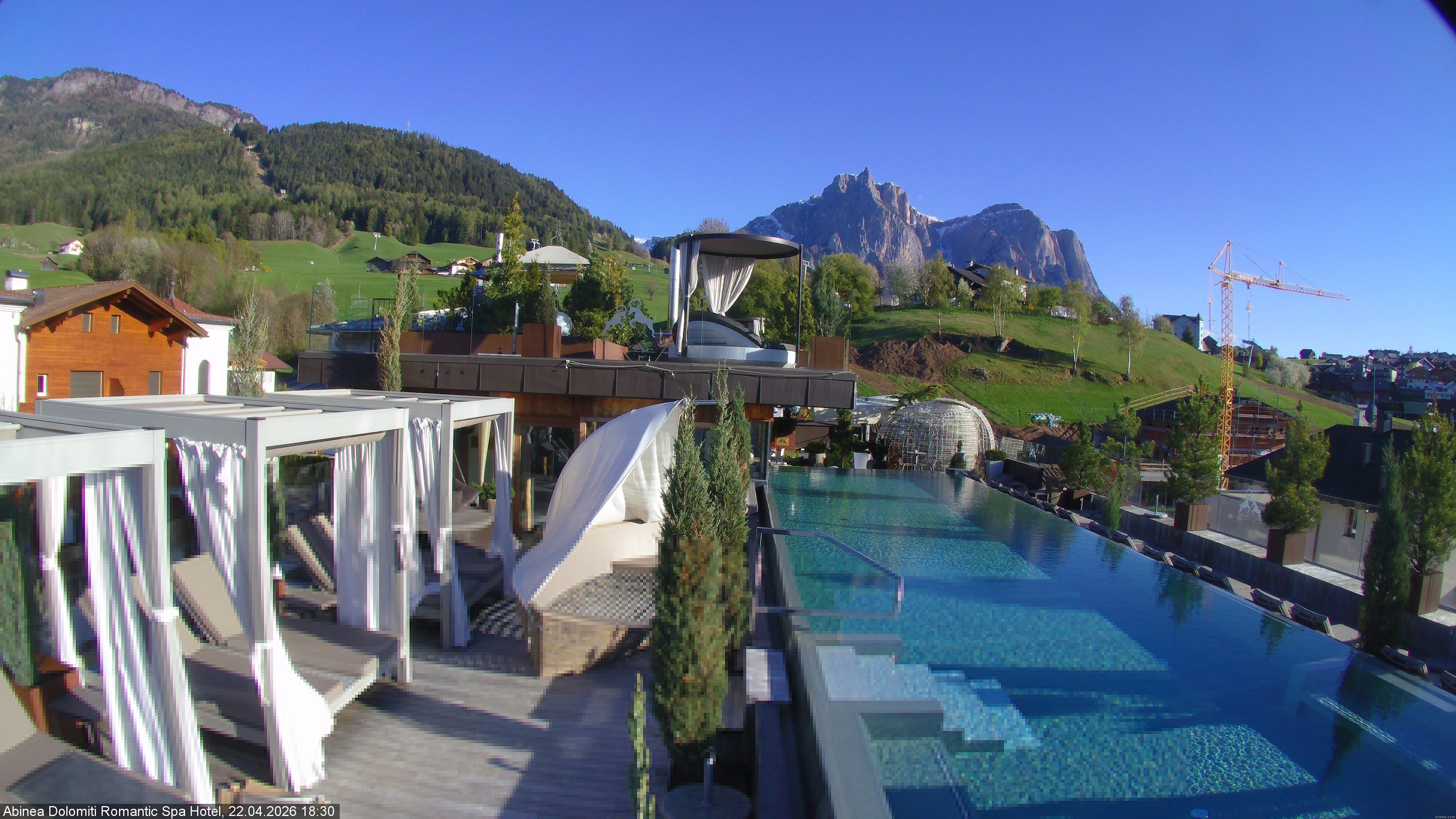 Archiv Foto Webcam Abinea Dolomiti Romantic Spa Hotel - Kastelruth