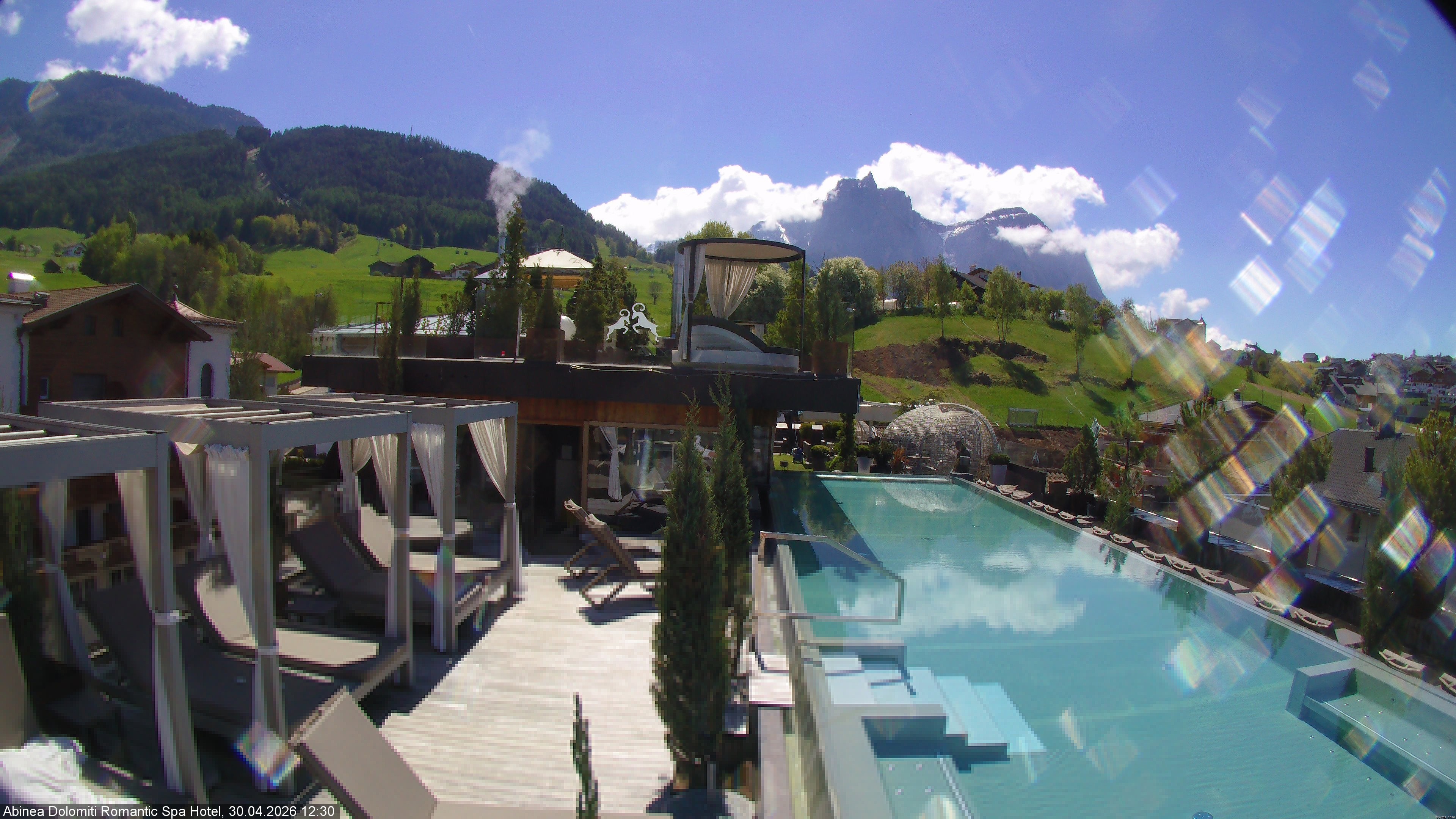 Archiv Foto Webcam Abinea Dolomiti Romantic Spa Hotel - Kastelruth