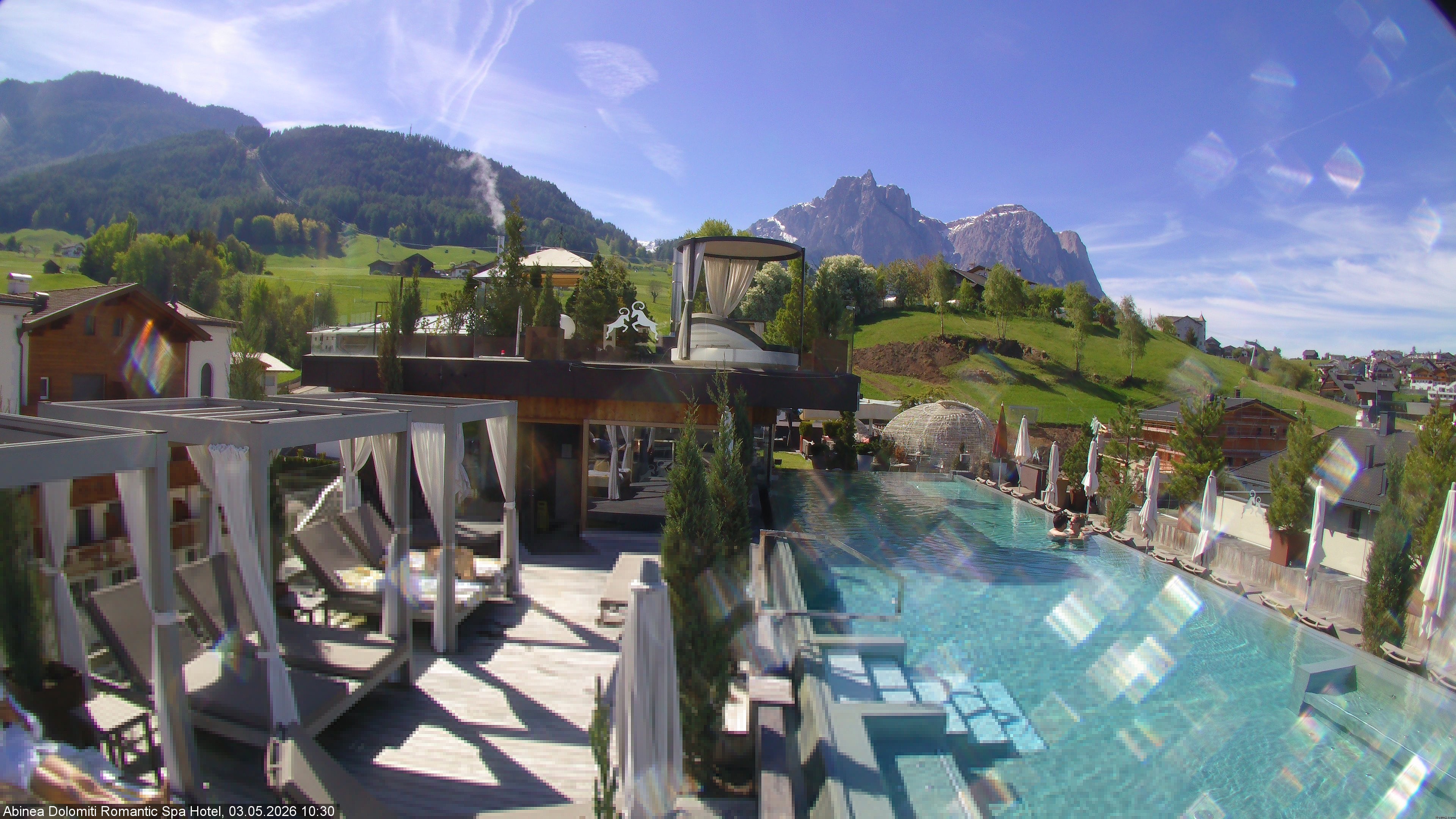 Archiv Foto Webcam Abinea Dolomiti Romantic Spa Hotel - Kastelruth