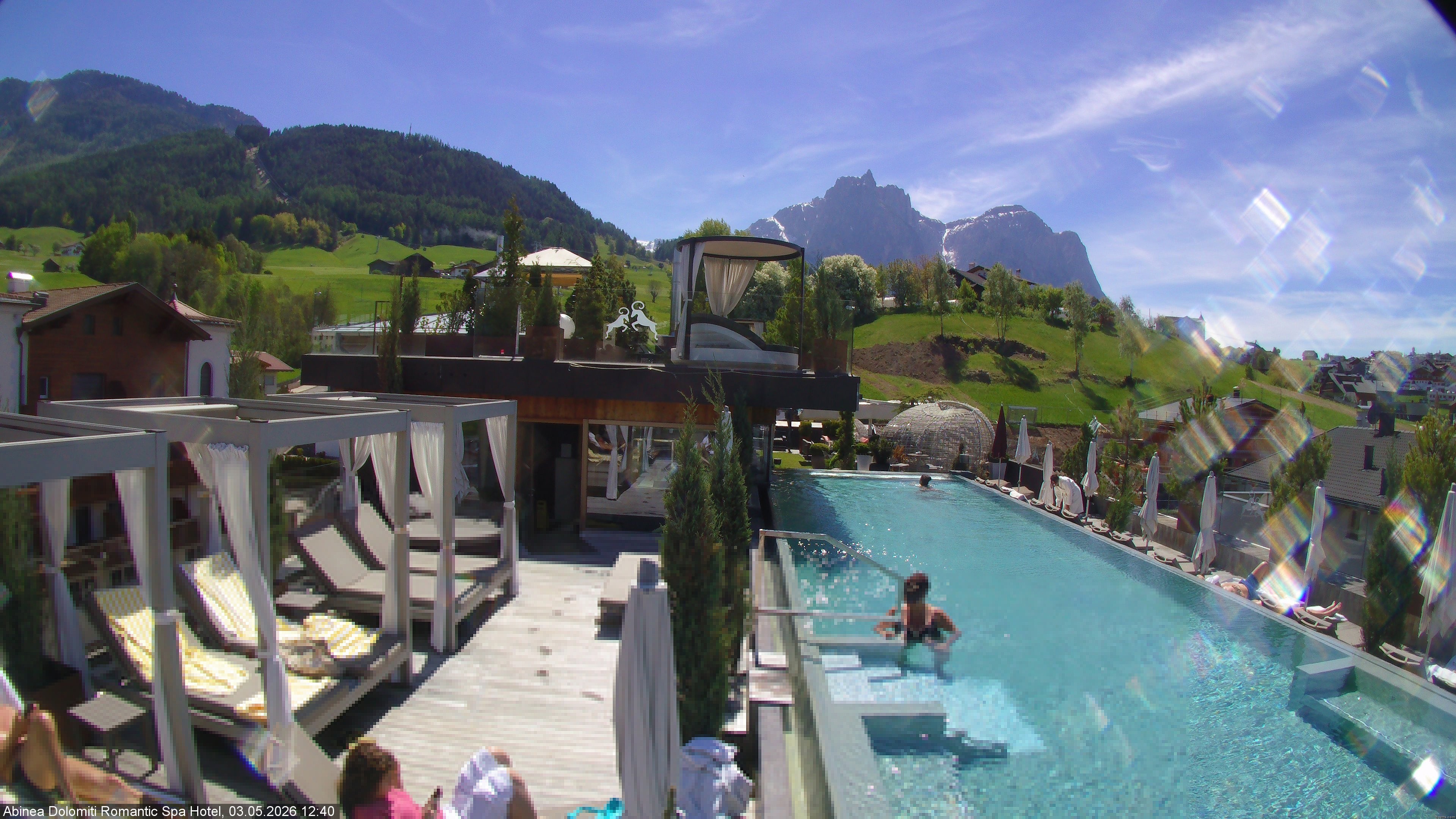 Archiv Foto Webcam Abinea Dolomiti Romantic Spa Hotel - Kastelruth