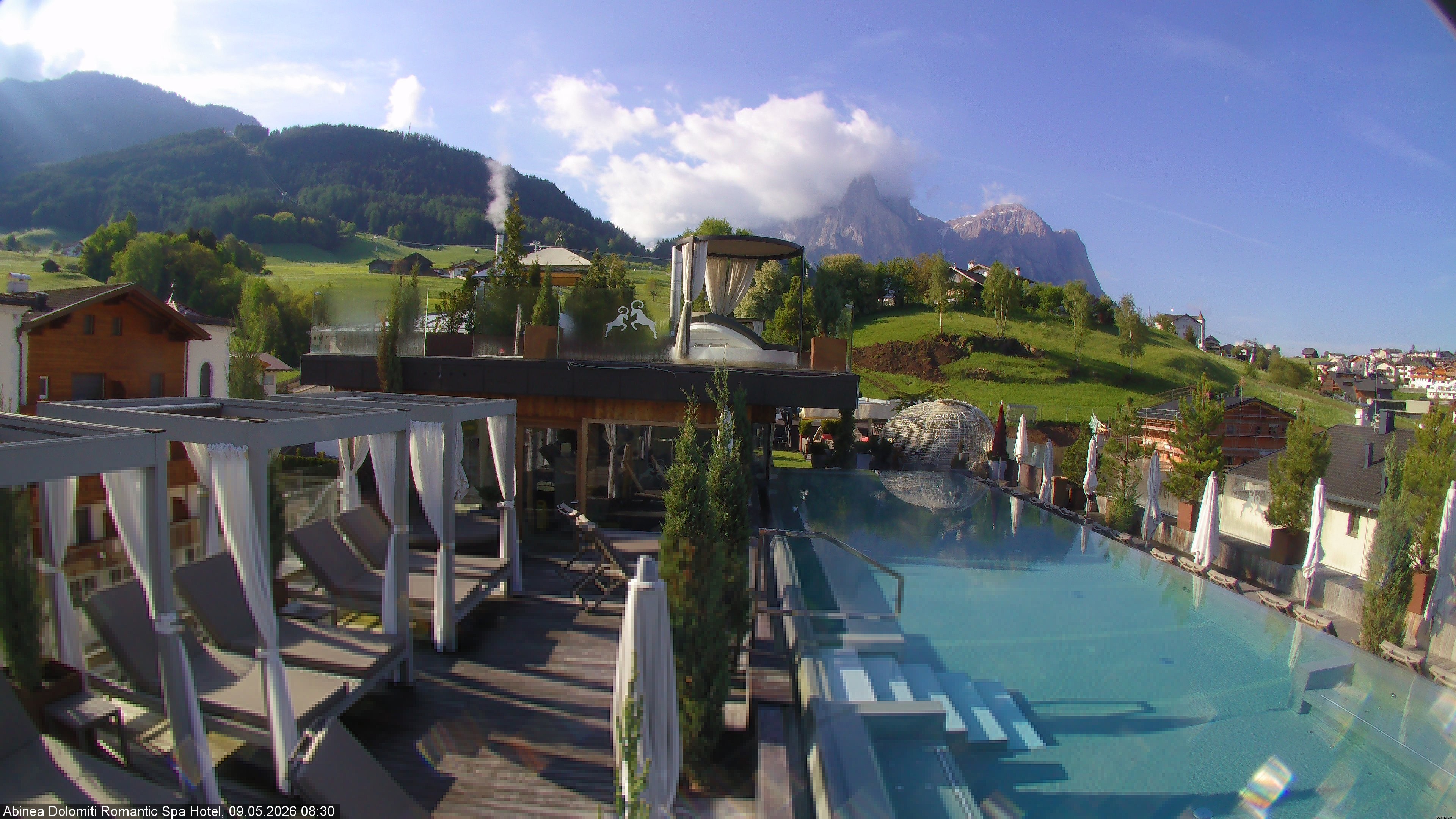 Archiv Foto Webcam Abinea Dolomiti Romantic Spa Hotel - Kastelruth