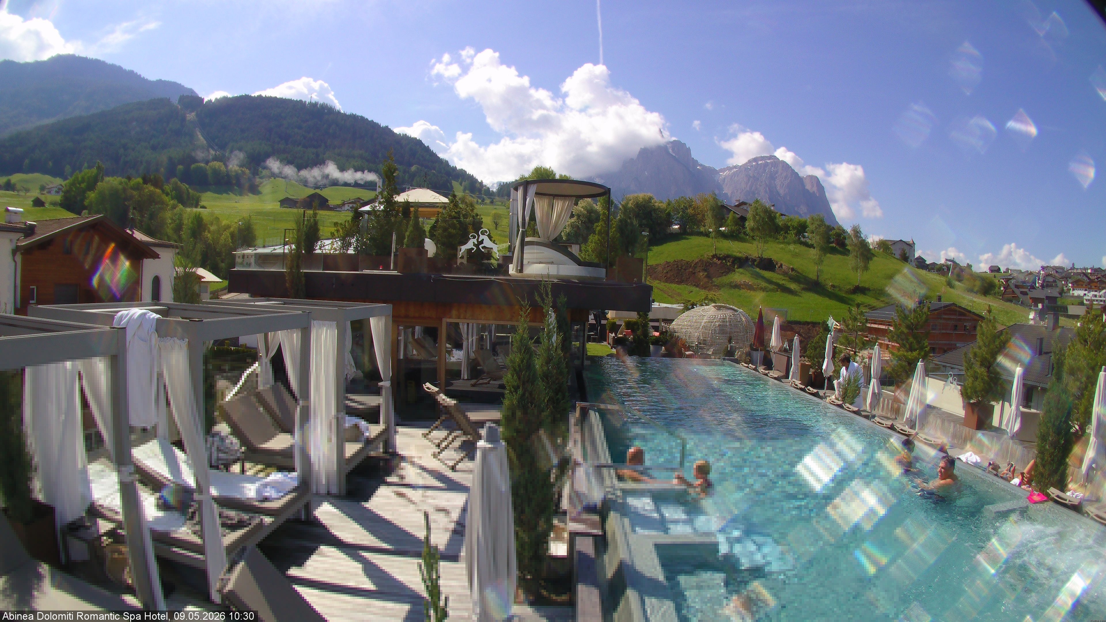 Archiv Foto Webcam Abinea Dolomiti Romantic Spa Hotel - Kastelruth