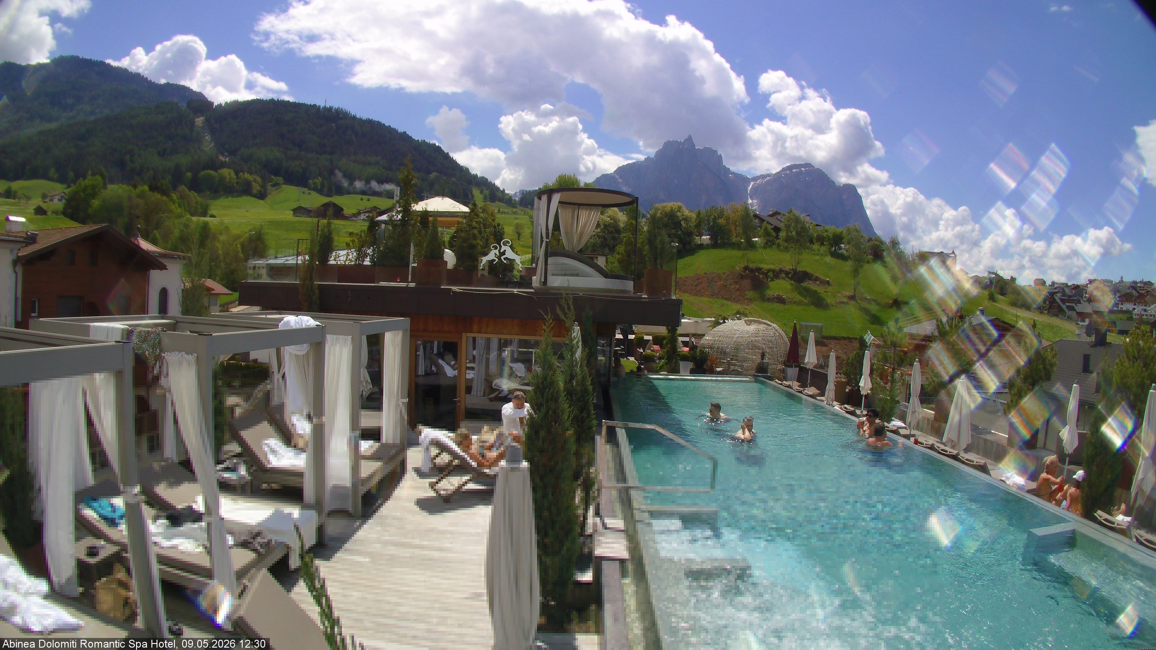 Archiv Foto Webcam Abinea Dolomiti Romantic Spa Hotel - Kastelruth