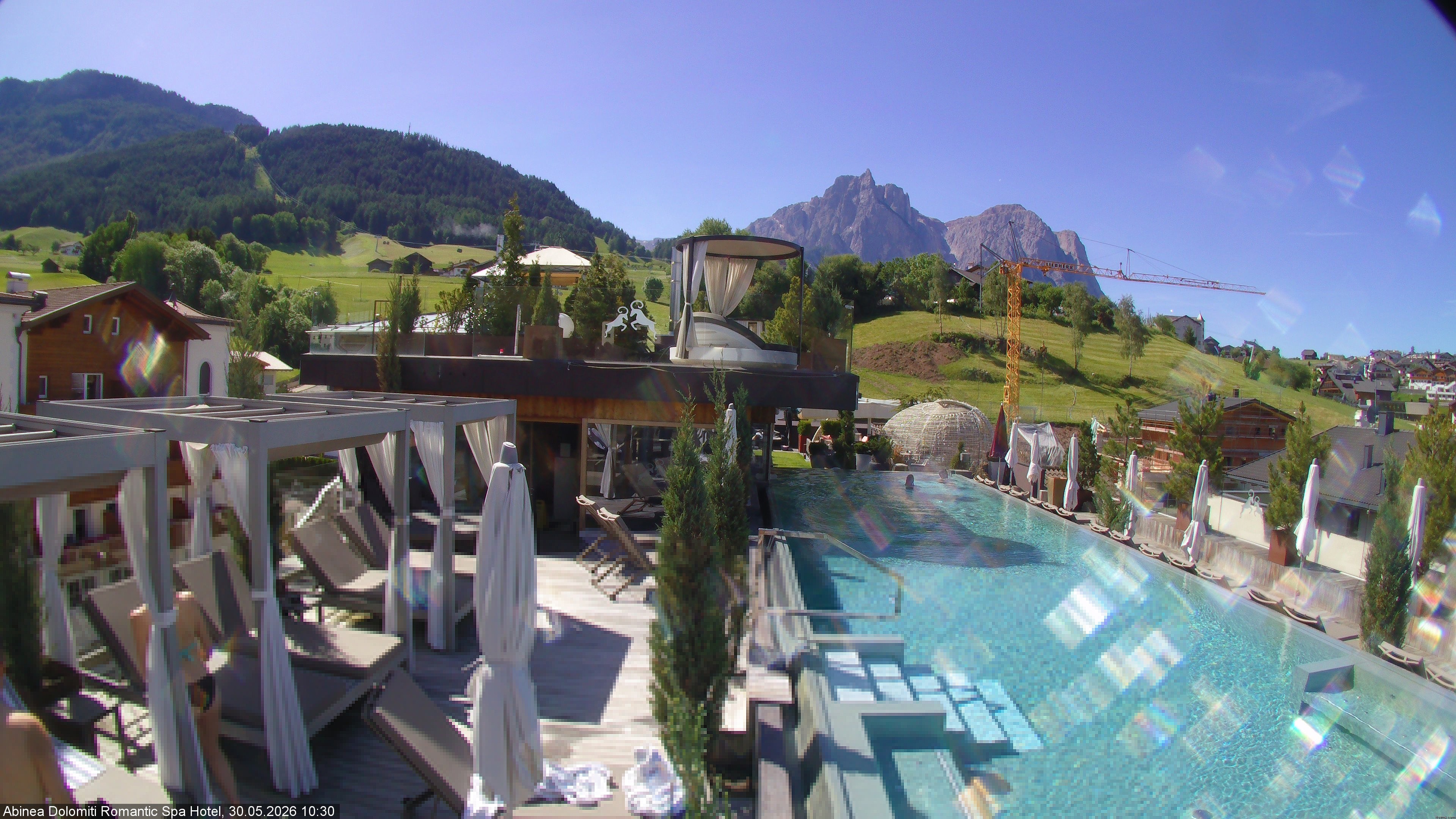 Archiv Foto Webcam Abinea Dolomiti Romantic Spa Hotel - Kastelruth