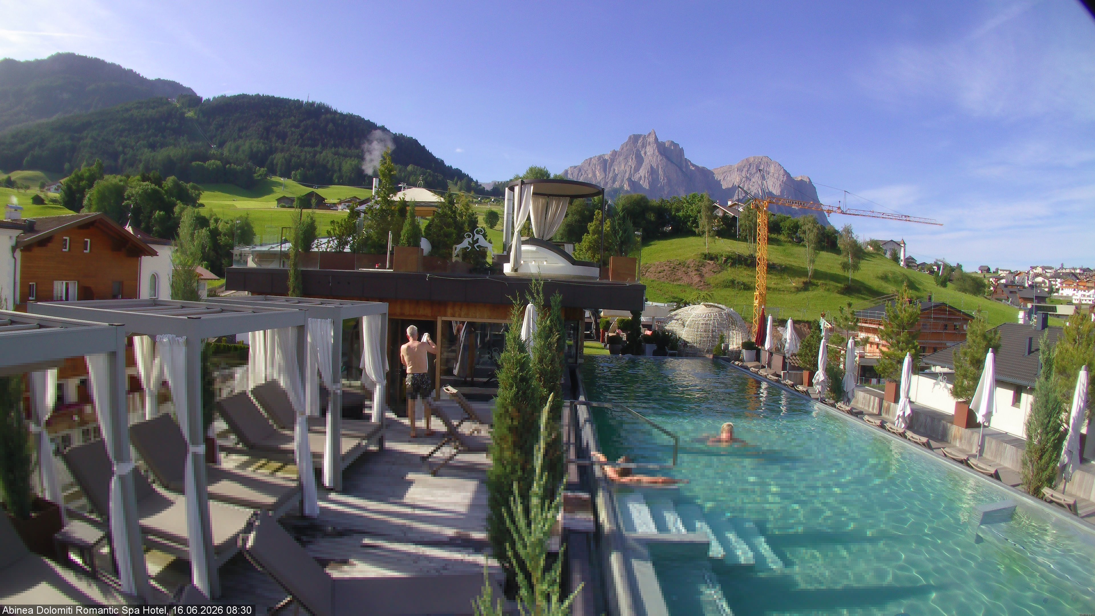 Archiv Foto Webcam Abinea Dolomiti Romantic Spa Hotel - Kastelruth