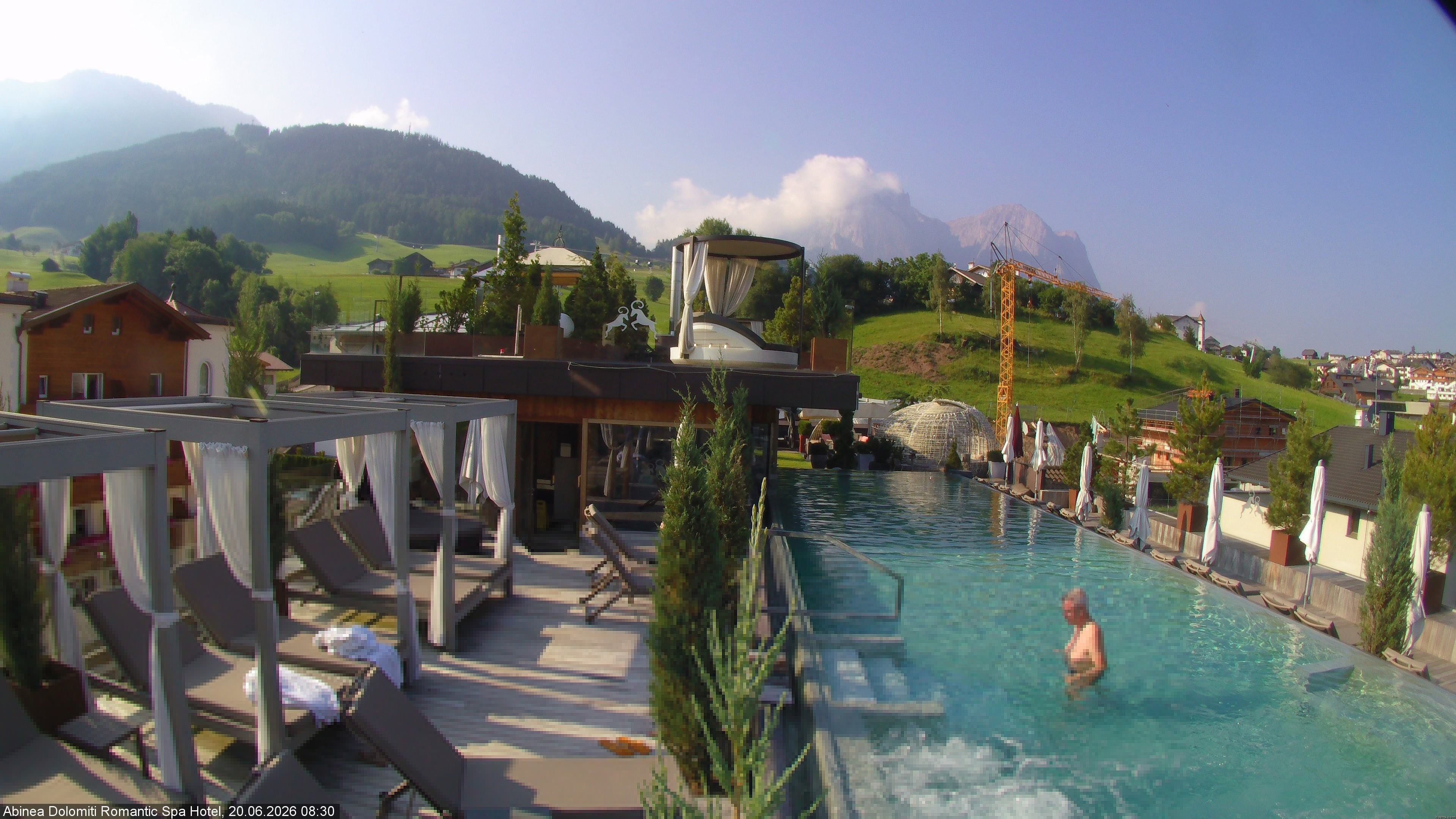 Archiv Foto Webcam Abinea Dolomiti Romantic Spa Hotel - Kastelruth