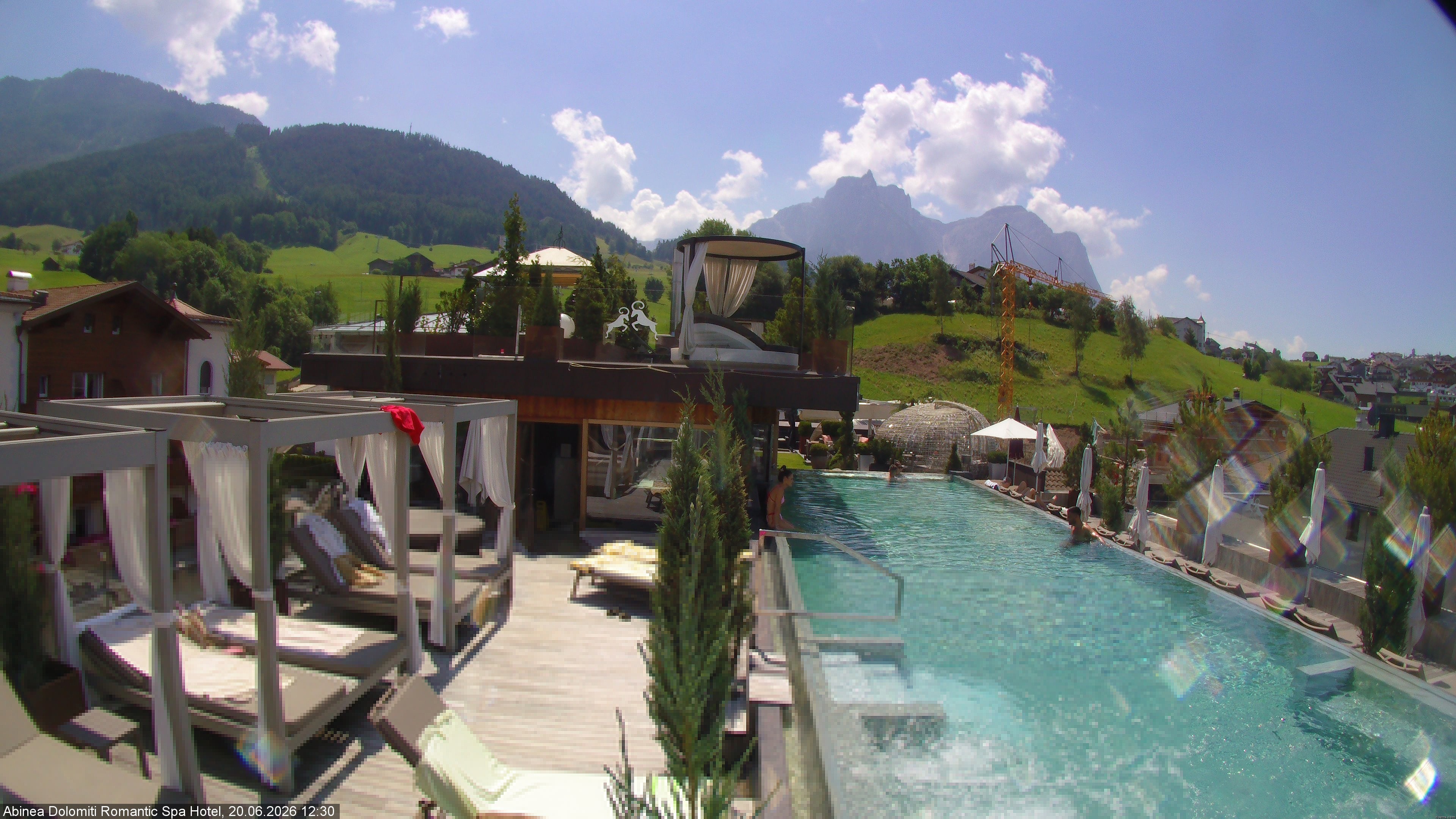Archiv Foto Webcam Abinea Dolomiti Romantic Spa Hotel - Kastelruth