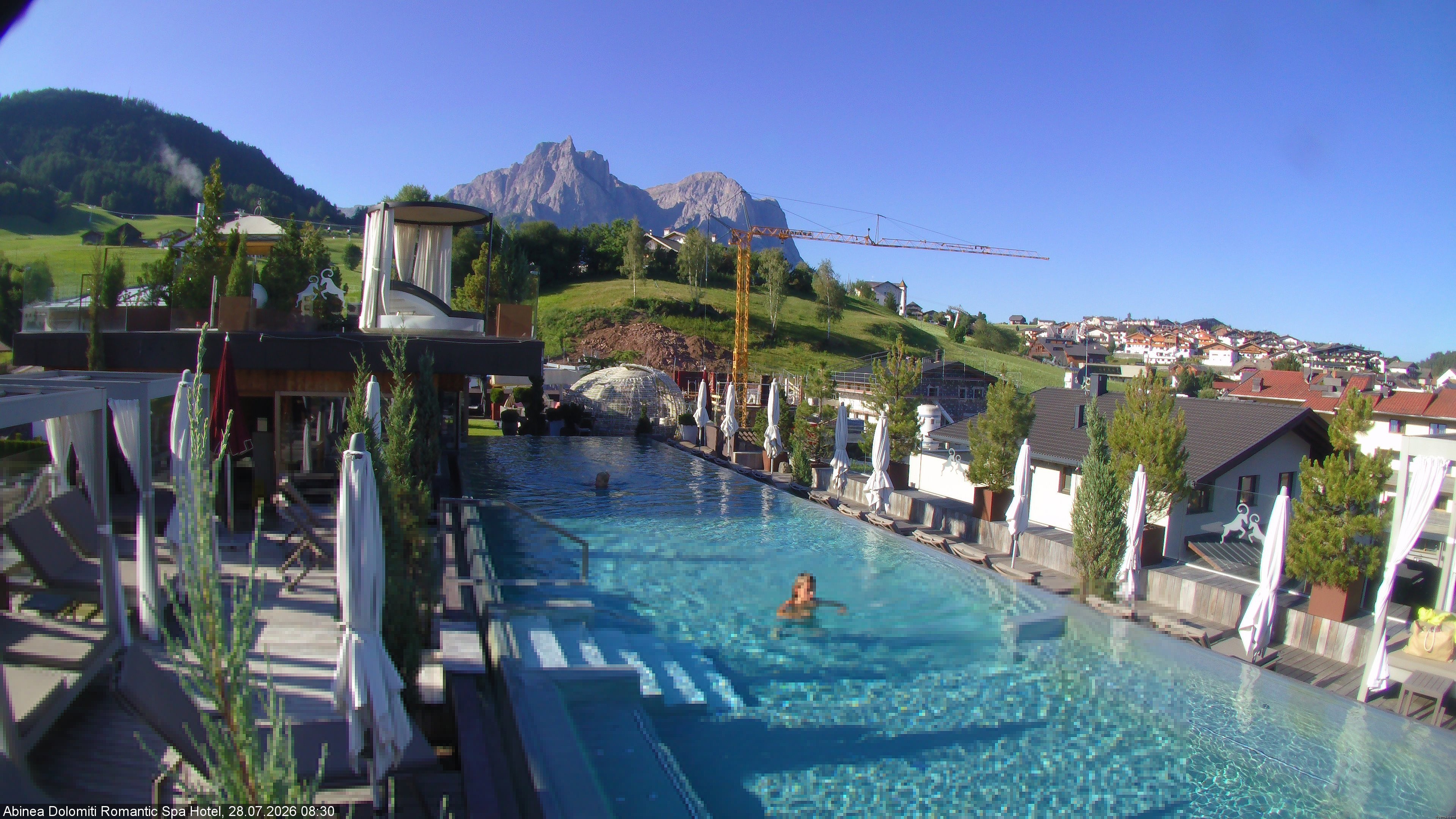 Archiv Foto Webcam Abinea Dolomiti Romantic Spa Hotel - Kastelruth