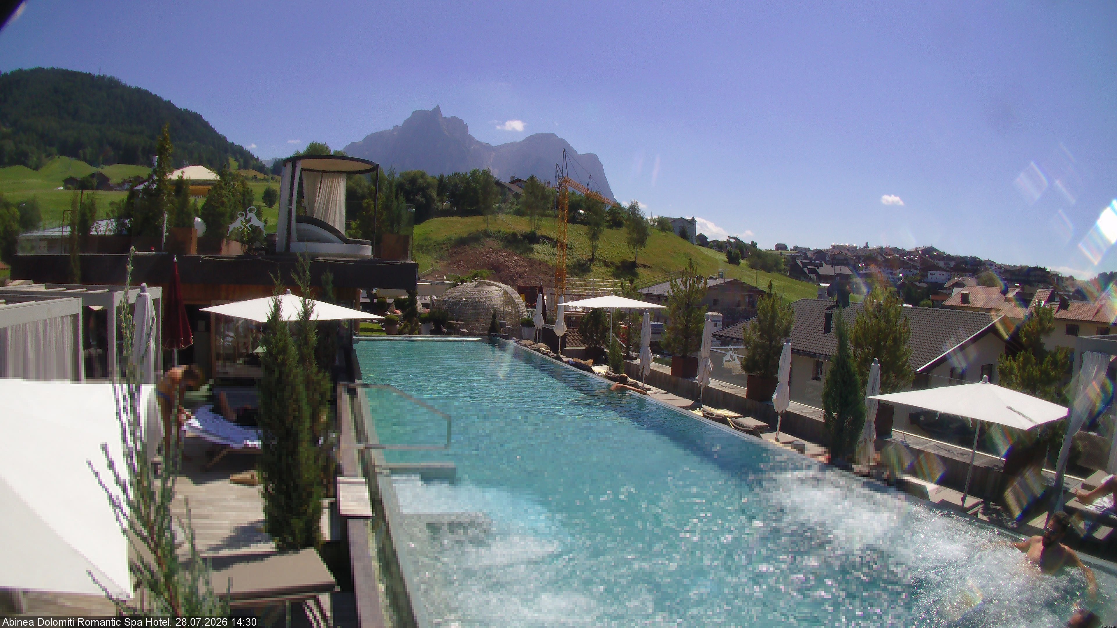 Archiv Foto Webcam Abinea Dolomiti Romantic Spa Hotel - Kastelruth