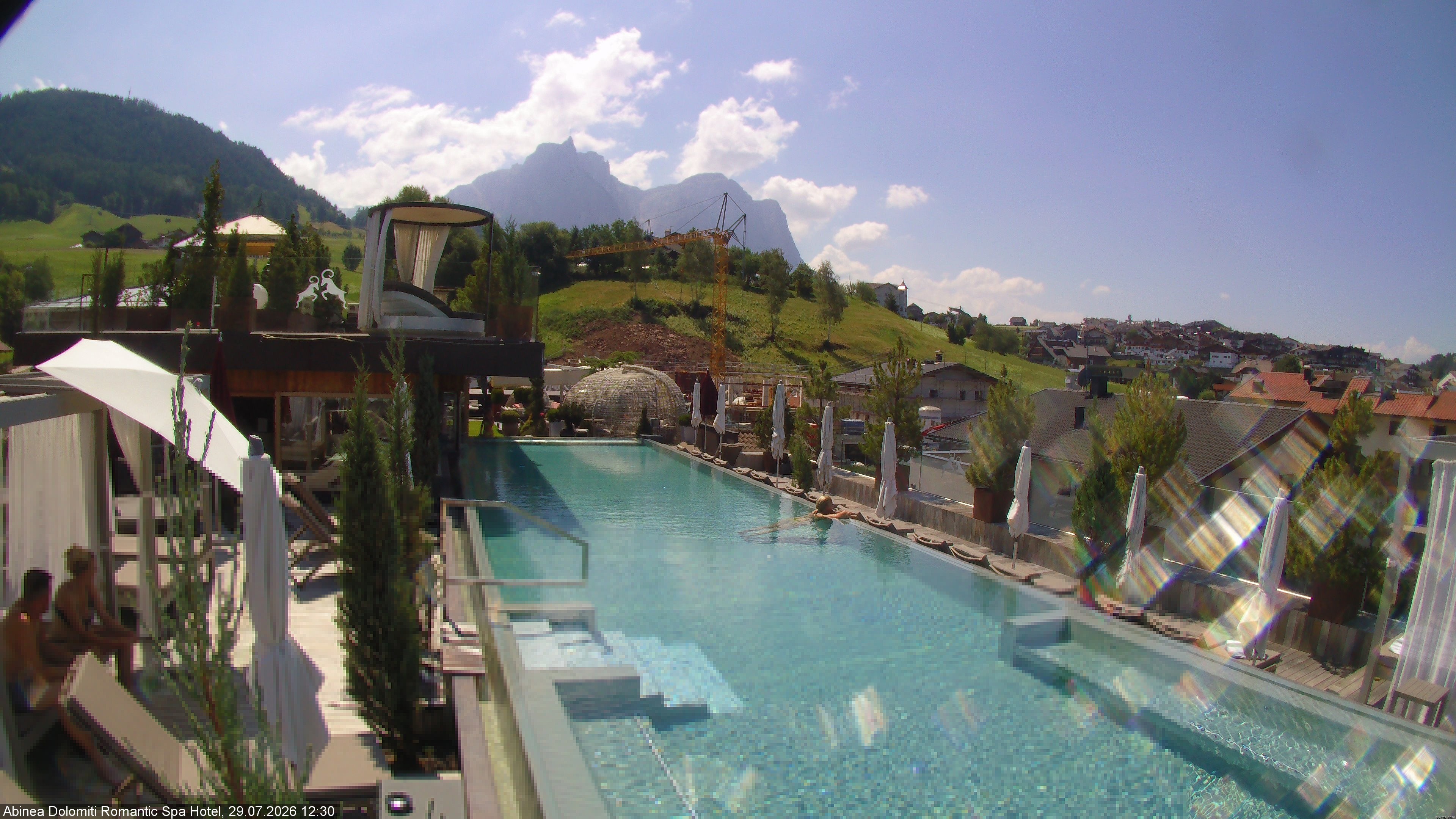 Archiv Foto Webcam Abinea Dolomiti Romantic Spa Hotel - Kastelruth