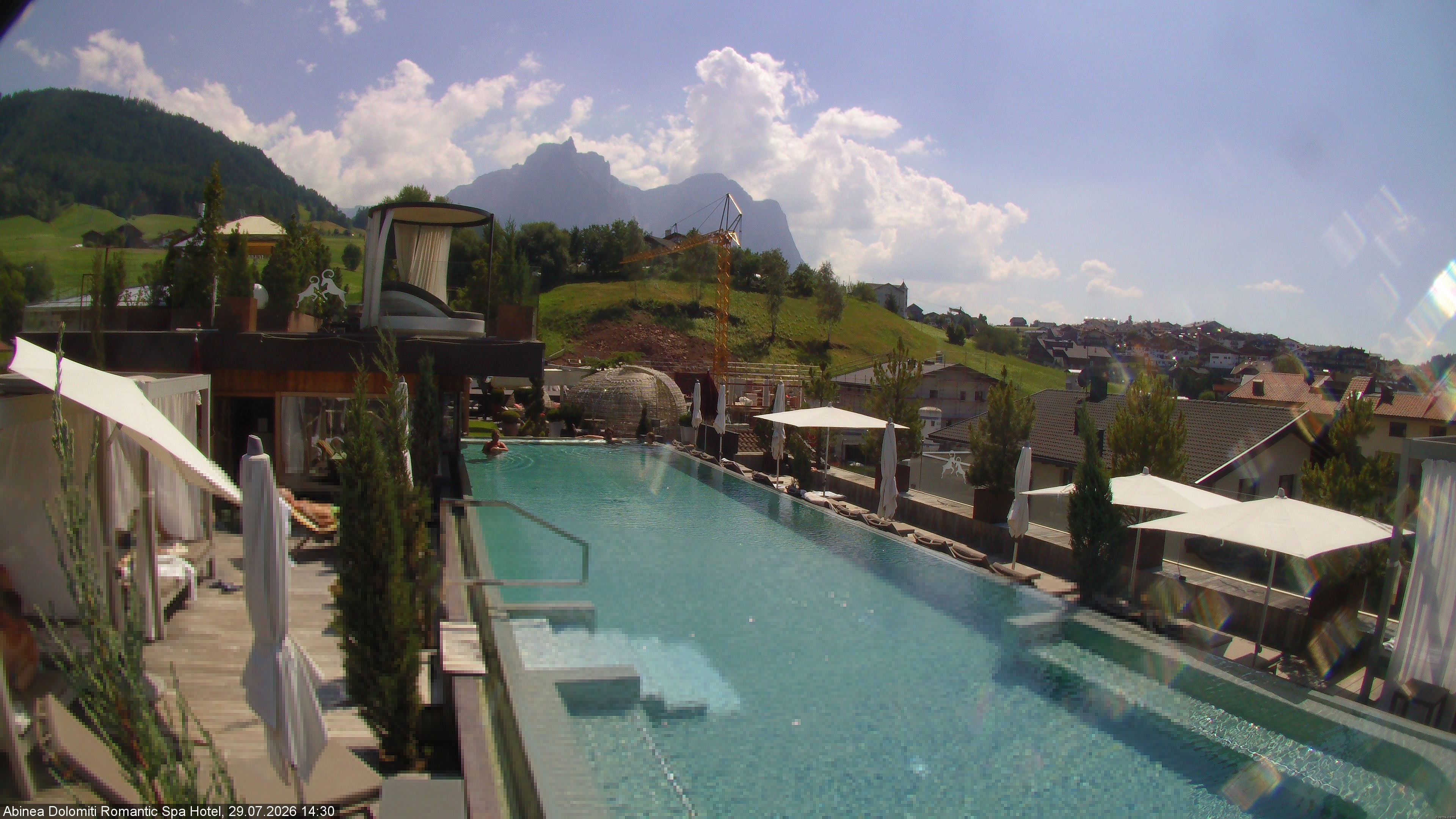 Archiv Foto Webcam Abinea Dolomiti Romantic Spa Hotel - Kastelruth