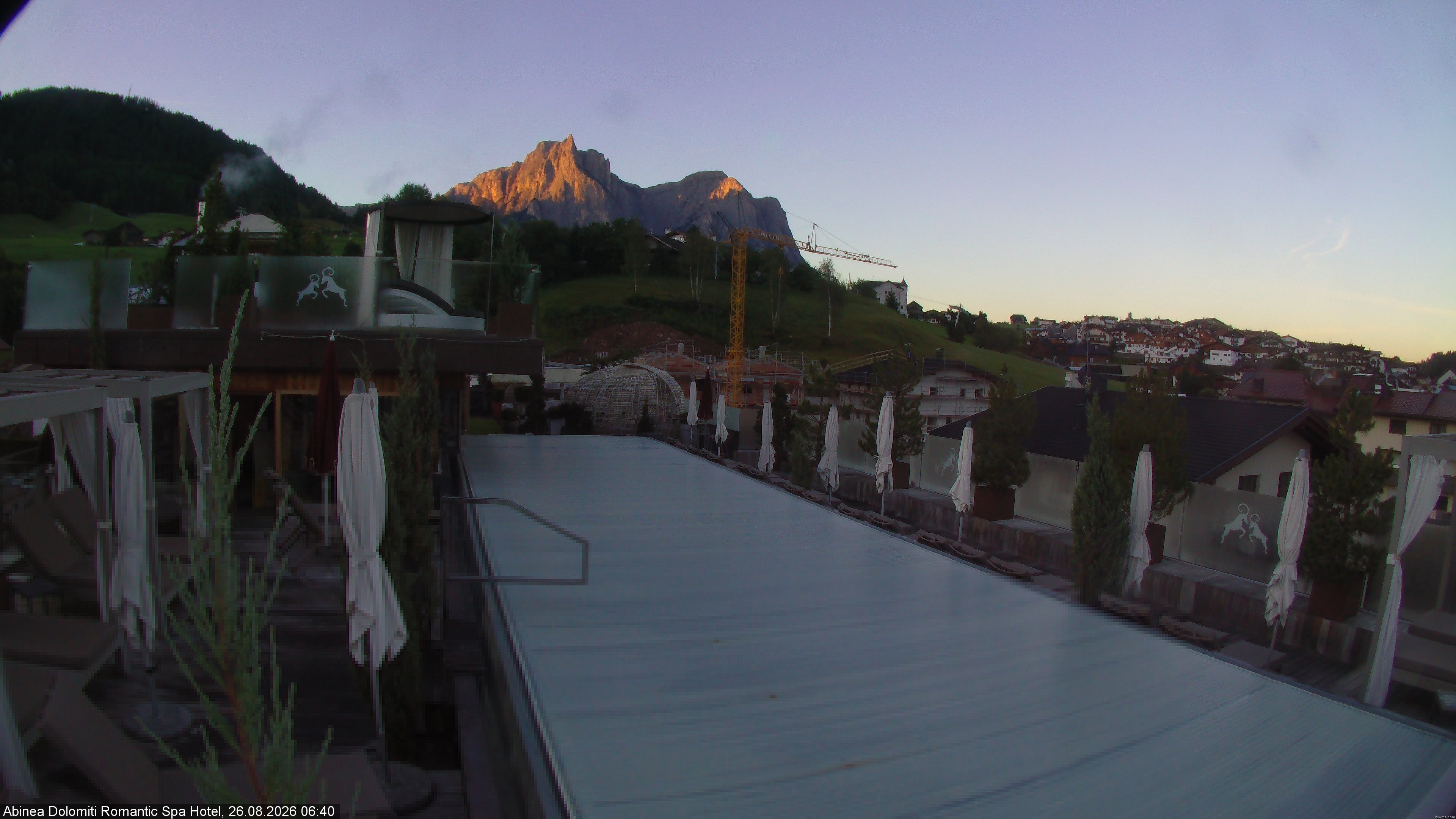 Archived image Webcam Kastelruth: Abinea Dolomiti Romantic Spa Hotel