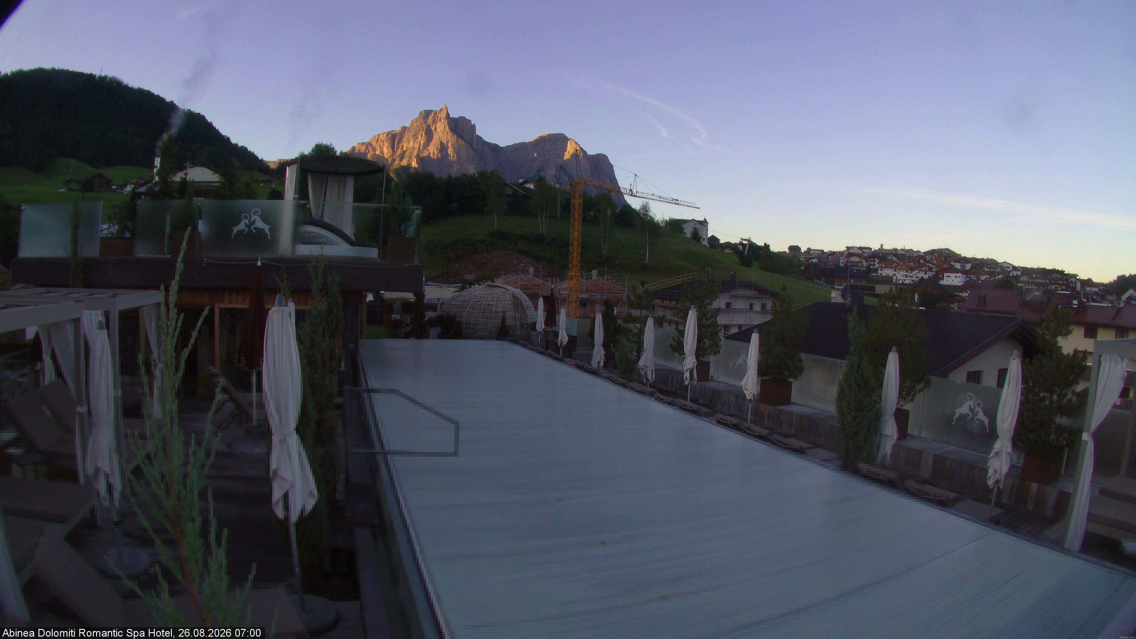 Archived image Webcam Kastelruth: Abinea Dolomiti Romantic Spa Hotel