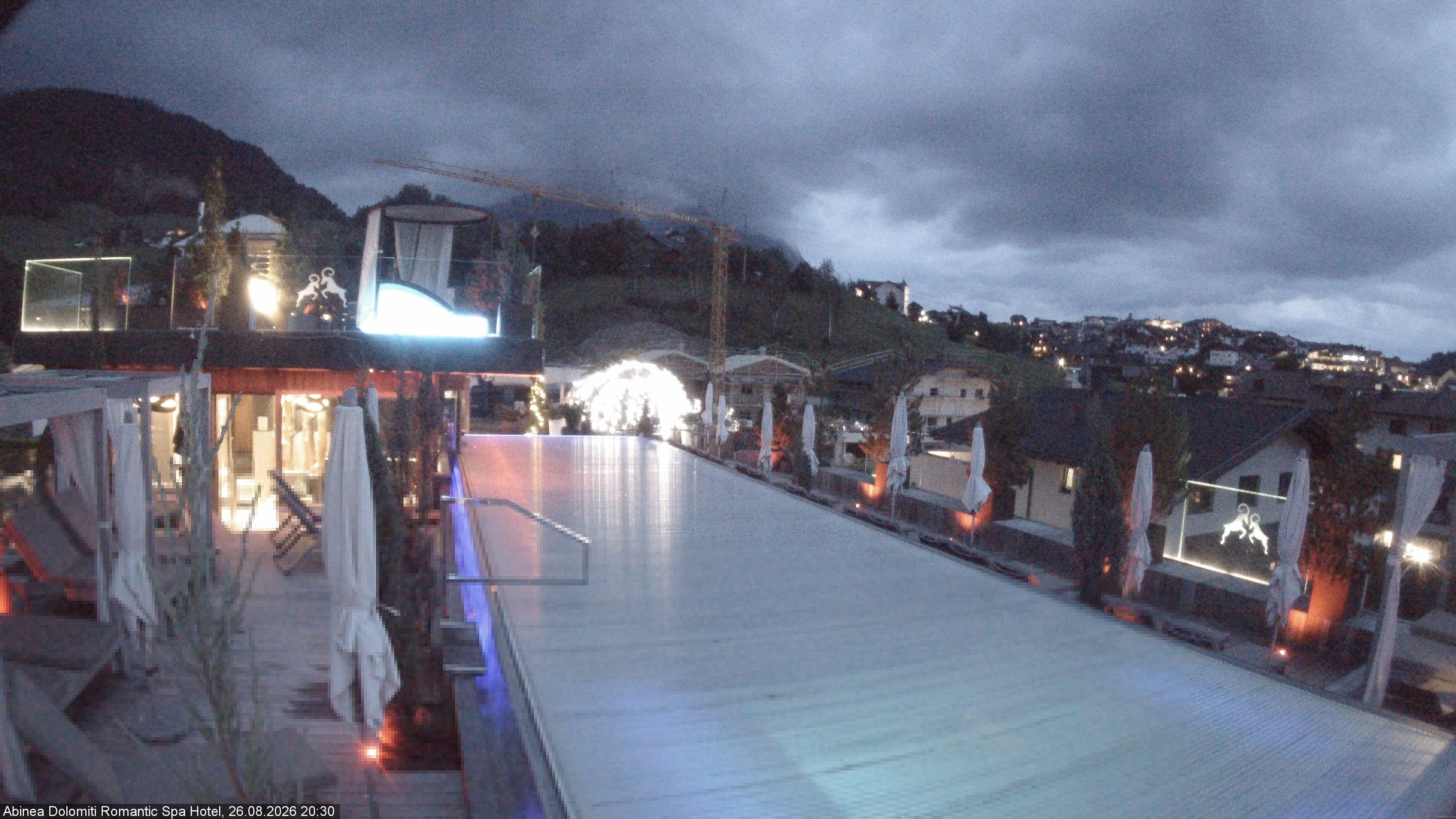 Archived image Webcam Kastelruth: Abinea Dolomiti Romantic Spa Hotel