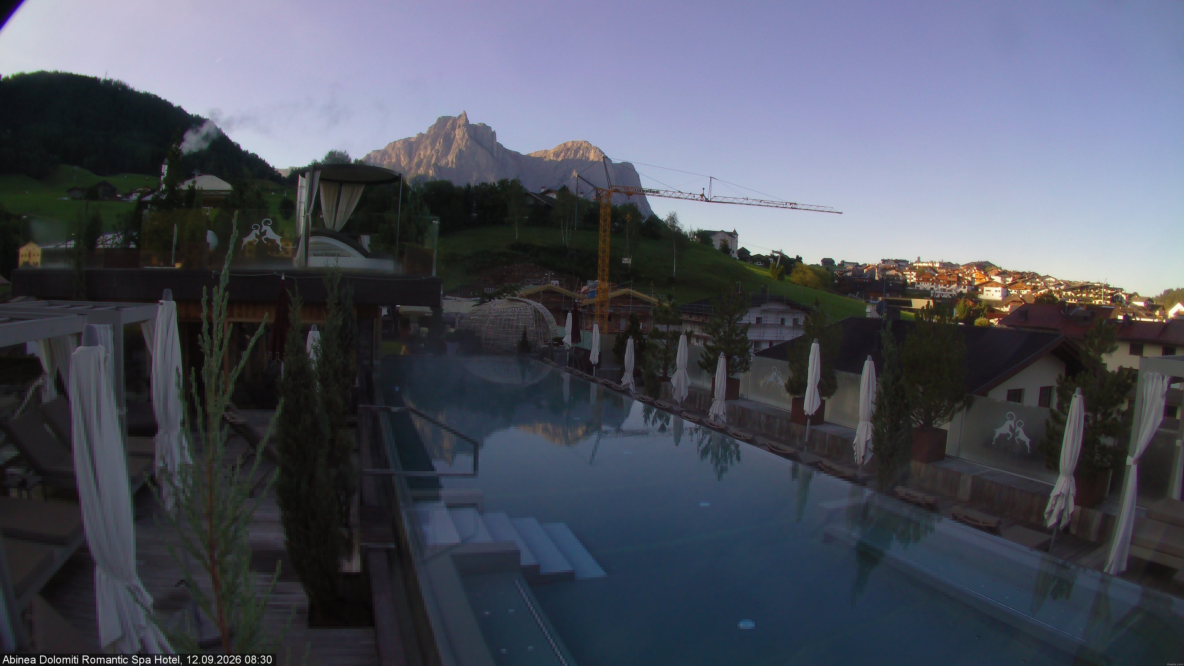 Archived image Webcam Kastelruth: Abinea Dolomiti Romantic Spa Hotel
