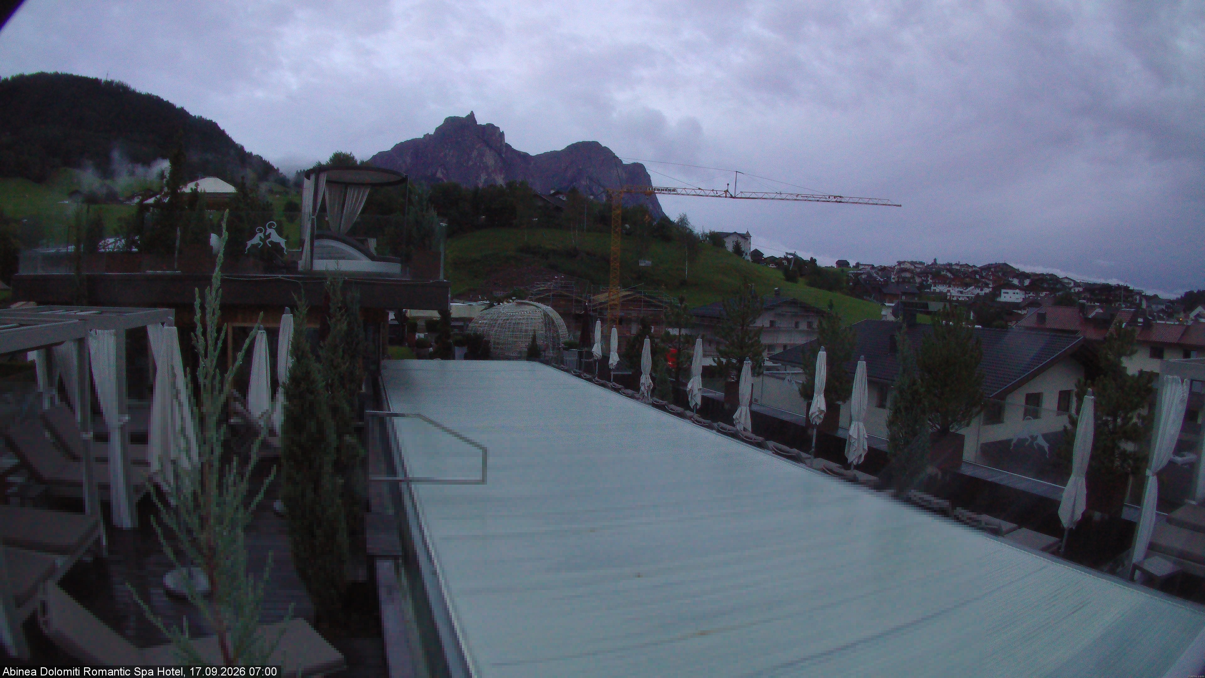 Archived image Webcam Kastelruth: Abinea Dolomiti Romantic Spa Hotel