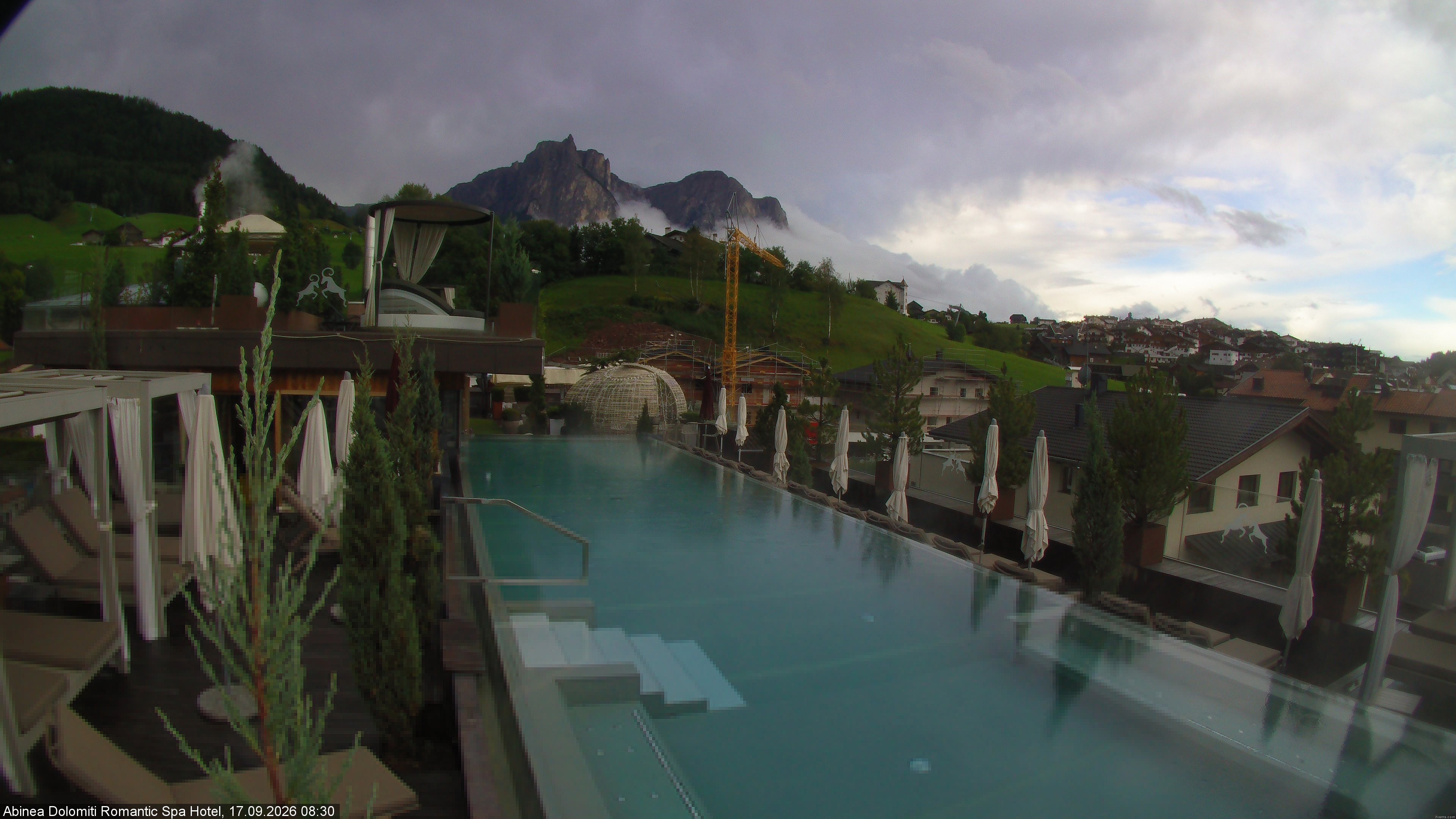 Archived image Webcam Kastelruth: Abinea Dolomiti Romantic Spa Hotel