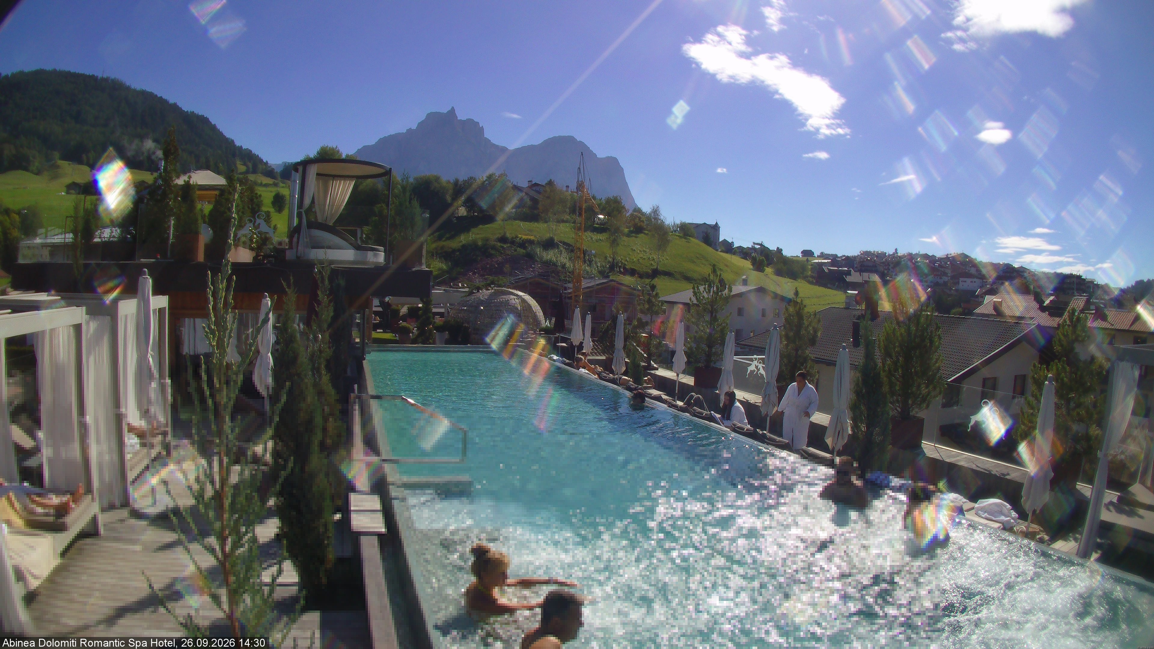 Archiv Foto Webcam Abinea Dolomiti Romantic Spa Hotel - Kastelruth