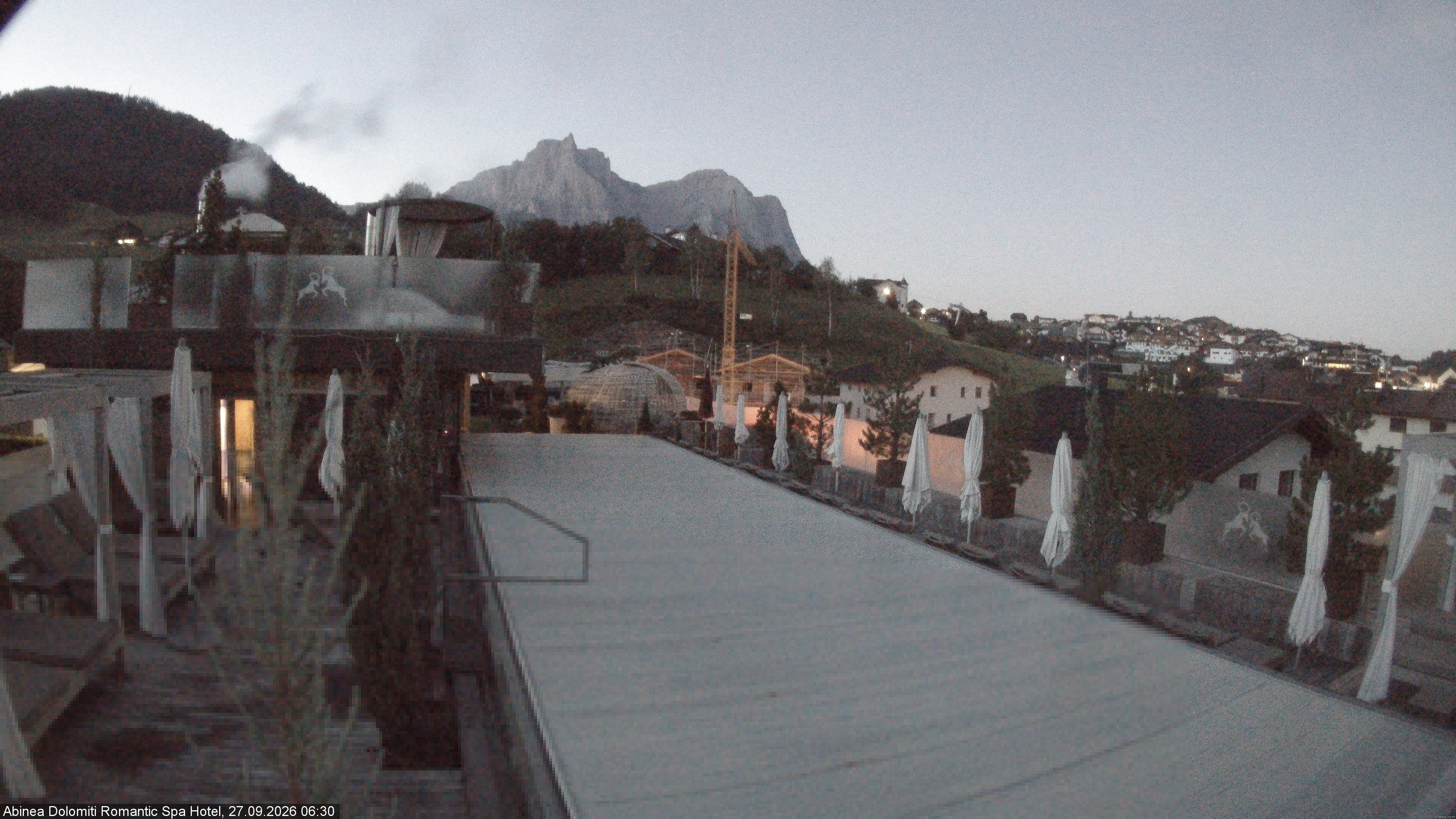 Archived image Webcam Kastelruth: Abinea Dolomiti Romantic Spa Hotel