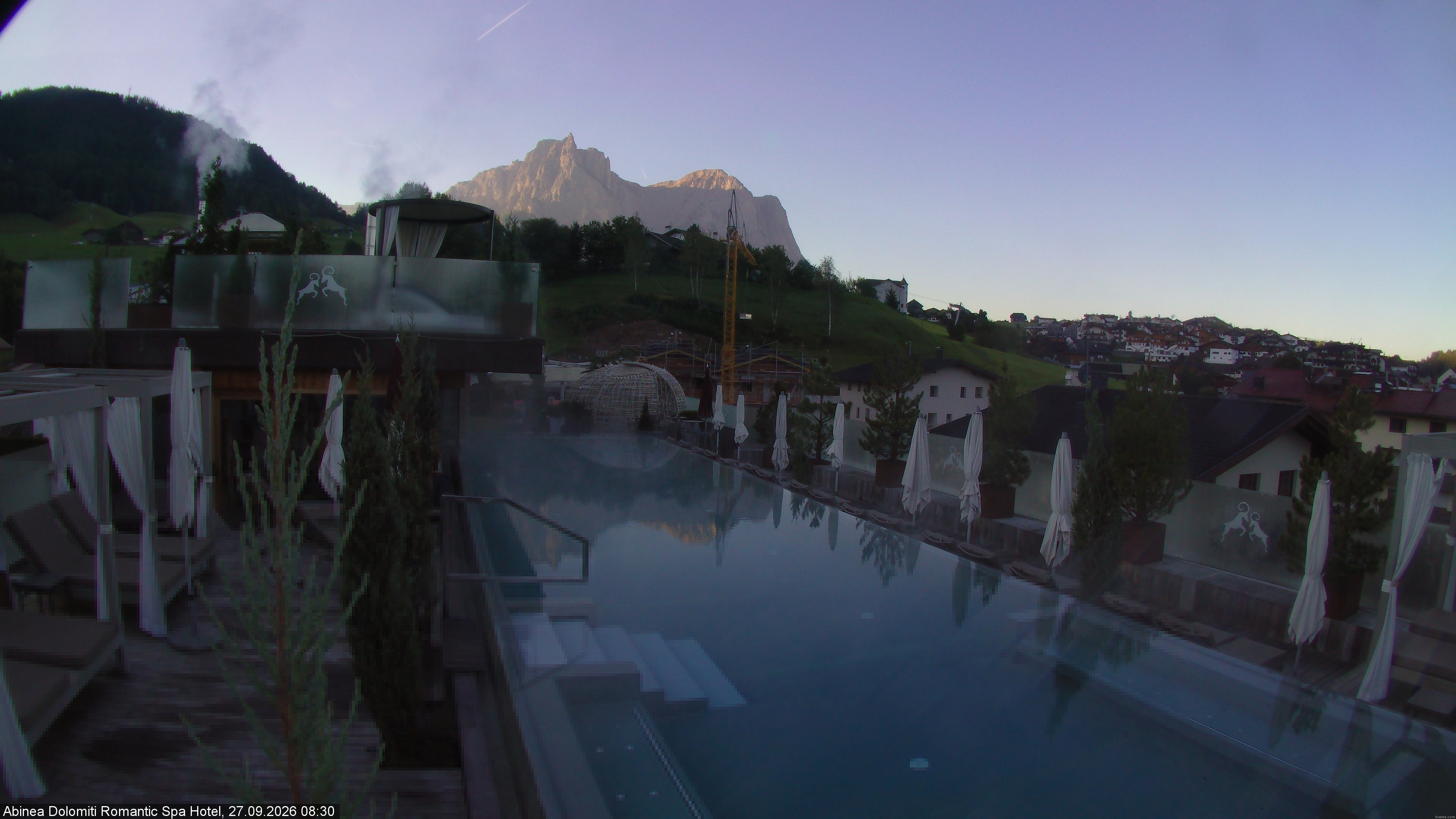 Archived image Webcam Kastelruth: Abinea Dolomiti Romantic Spa Hotel