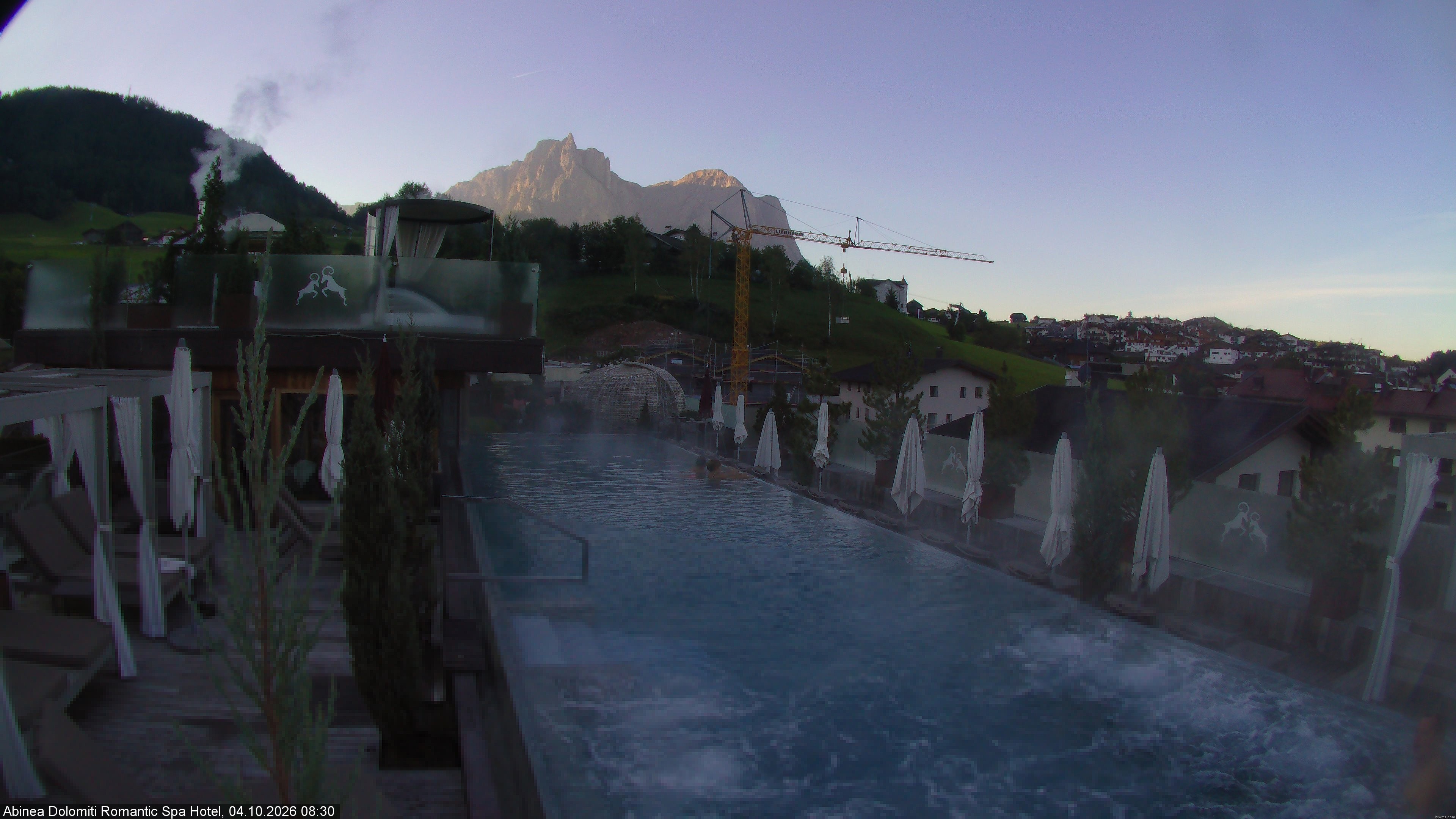 Archived image Webcam Kastelruth: Abinea Dolomiti Romantic Spa Hotel