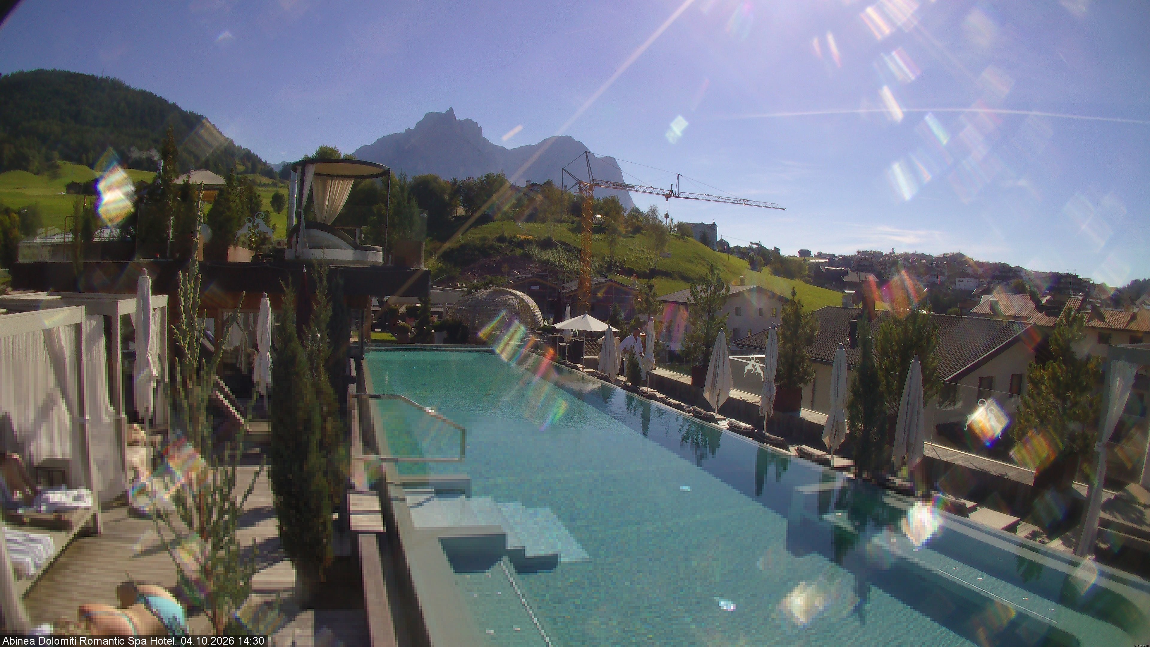 Archived image Webcam Kastelruth: Abinea Dolomiti Romantic Spa Hotel