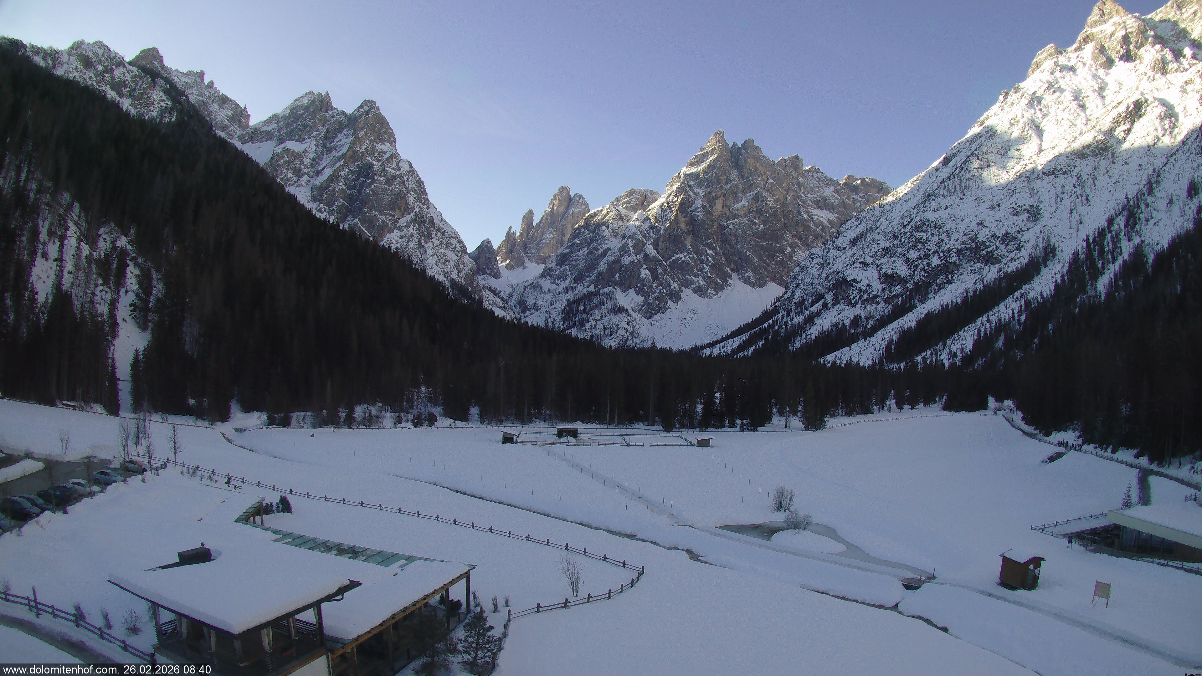 Archived image Webcam Dolomitenhof - Sexten Dolomites