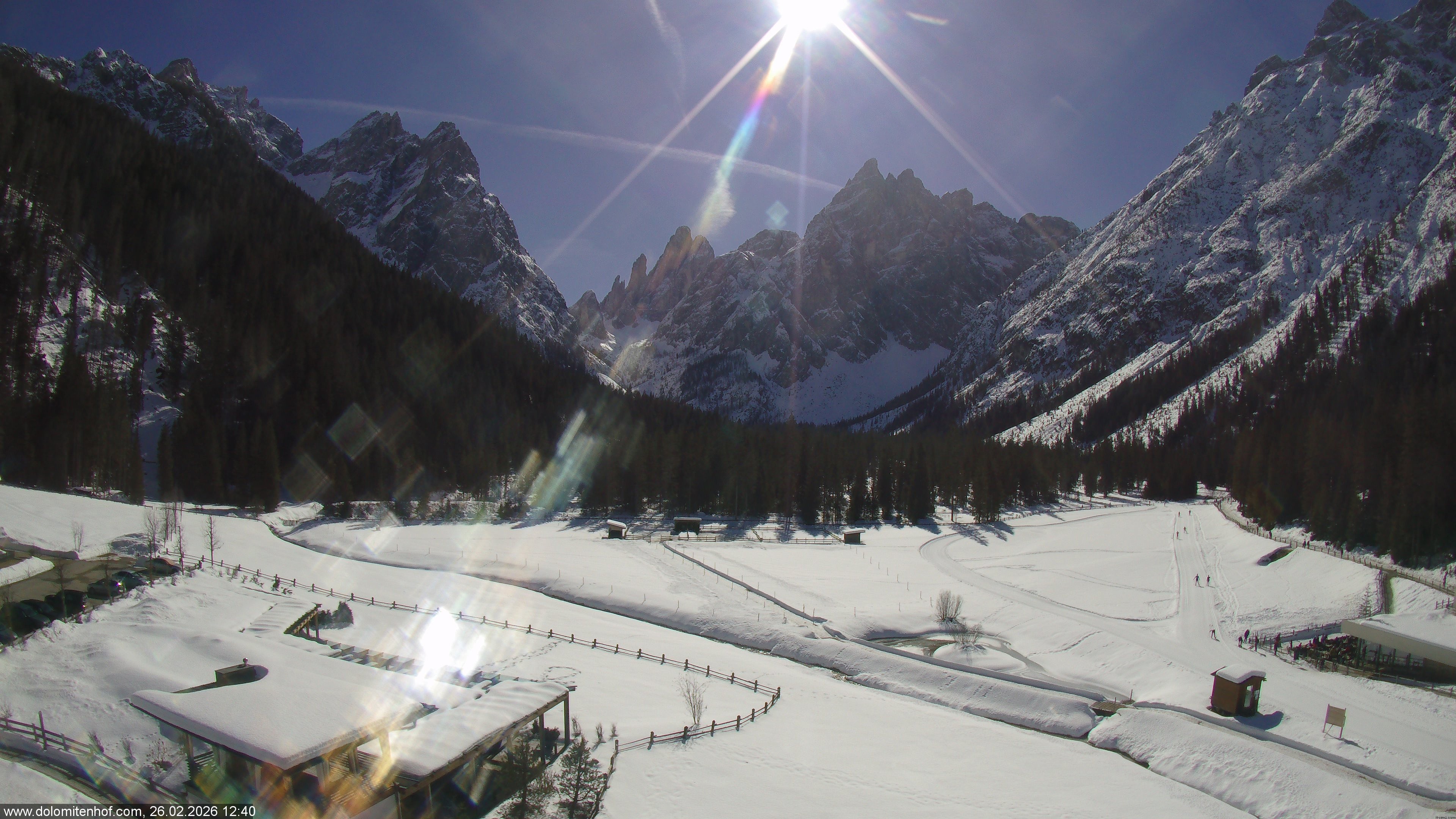 Archived image Webcam Dolomitenhof - Sexten Dolomites