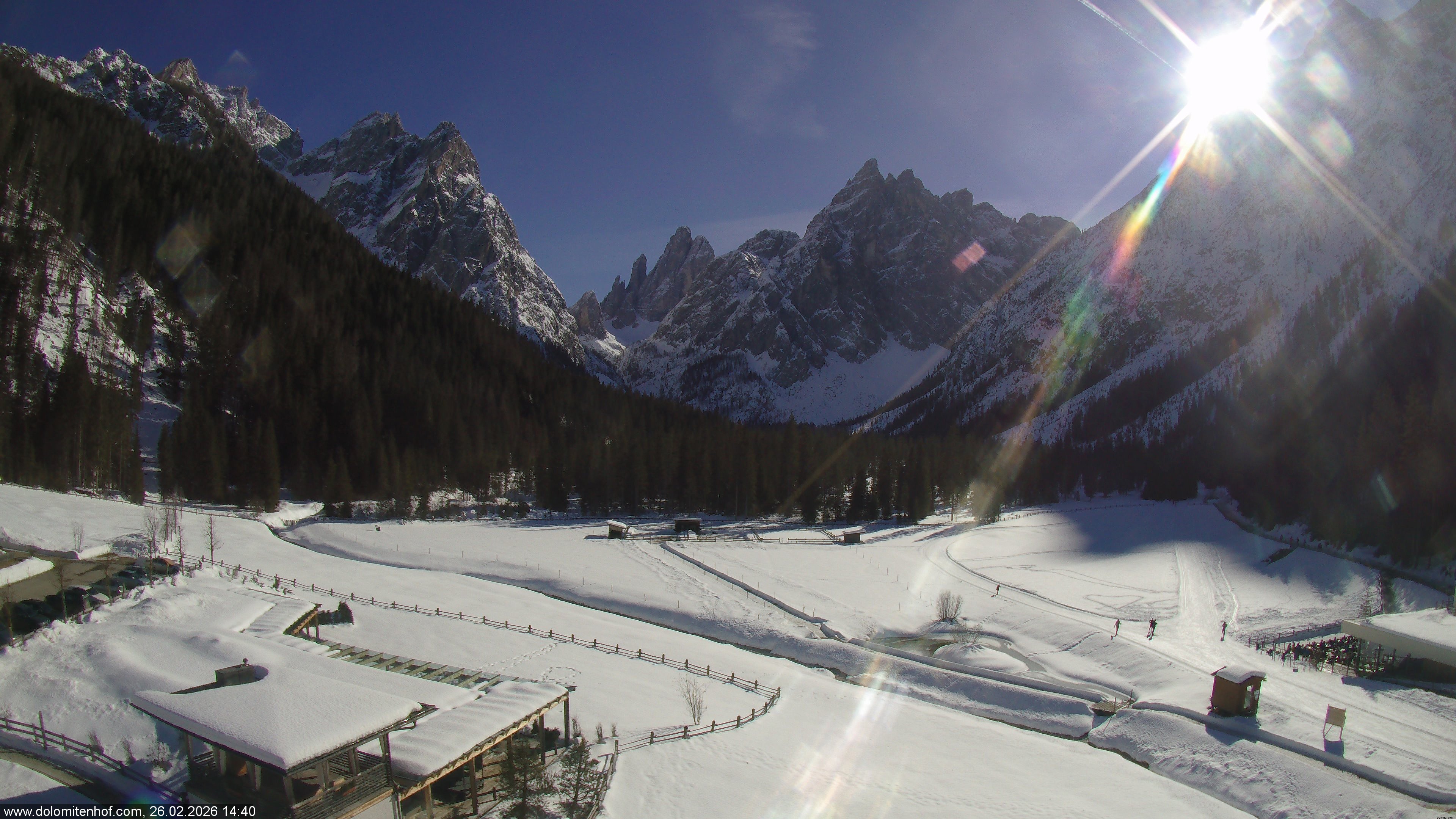 Archived image Webcam Dolomitenhof - Sexten Dolomites