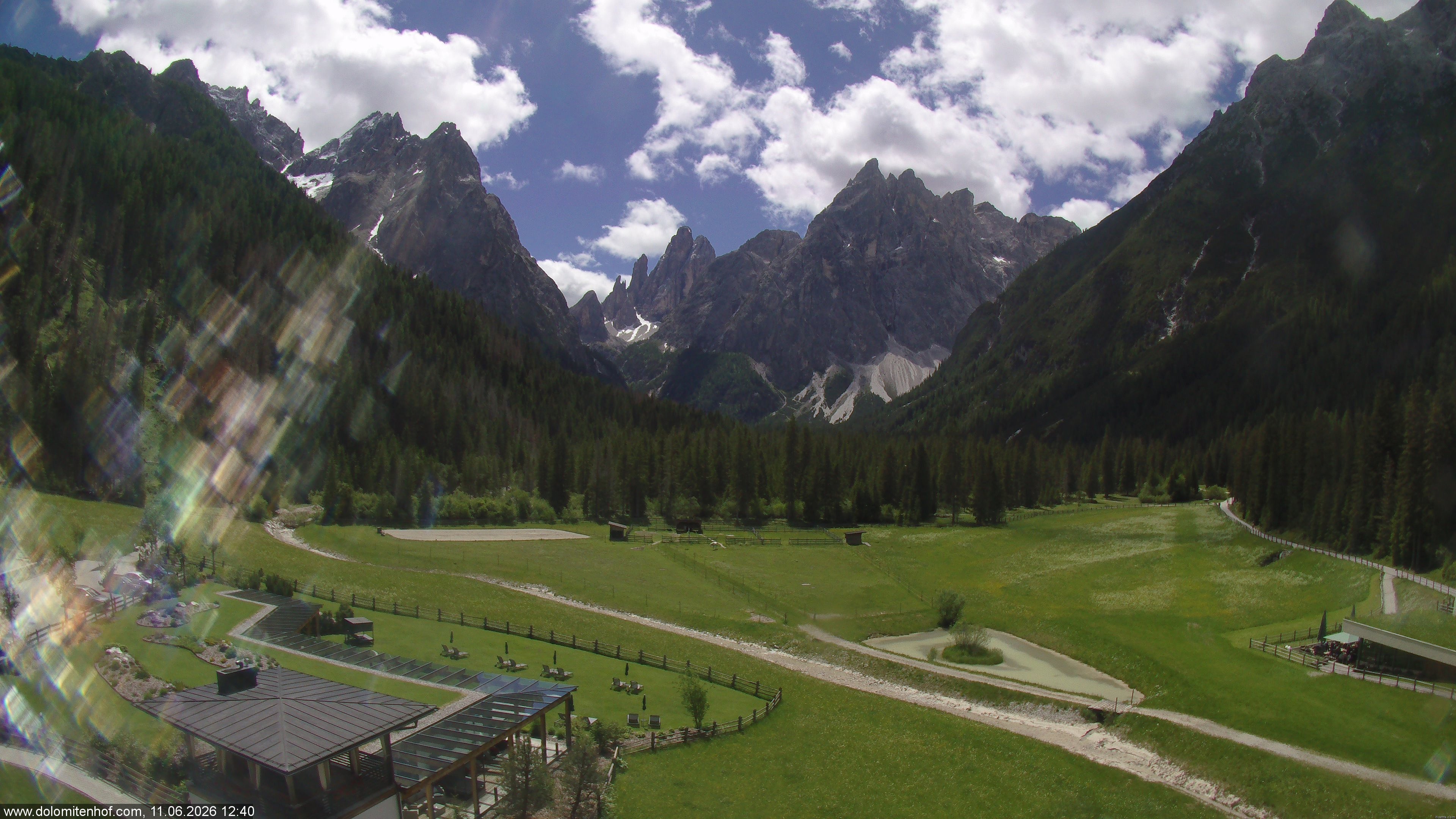 Archiv Foto Webcam Dolomitenhof - Fischleintal
