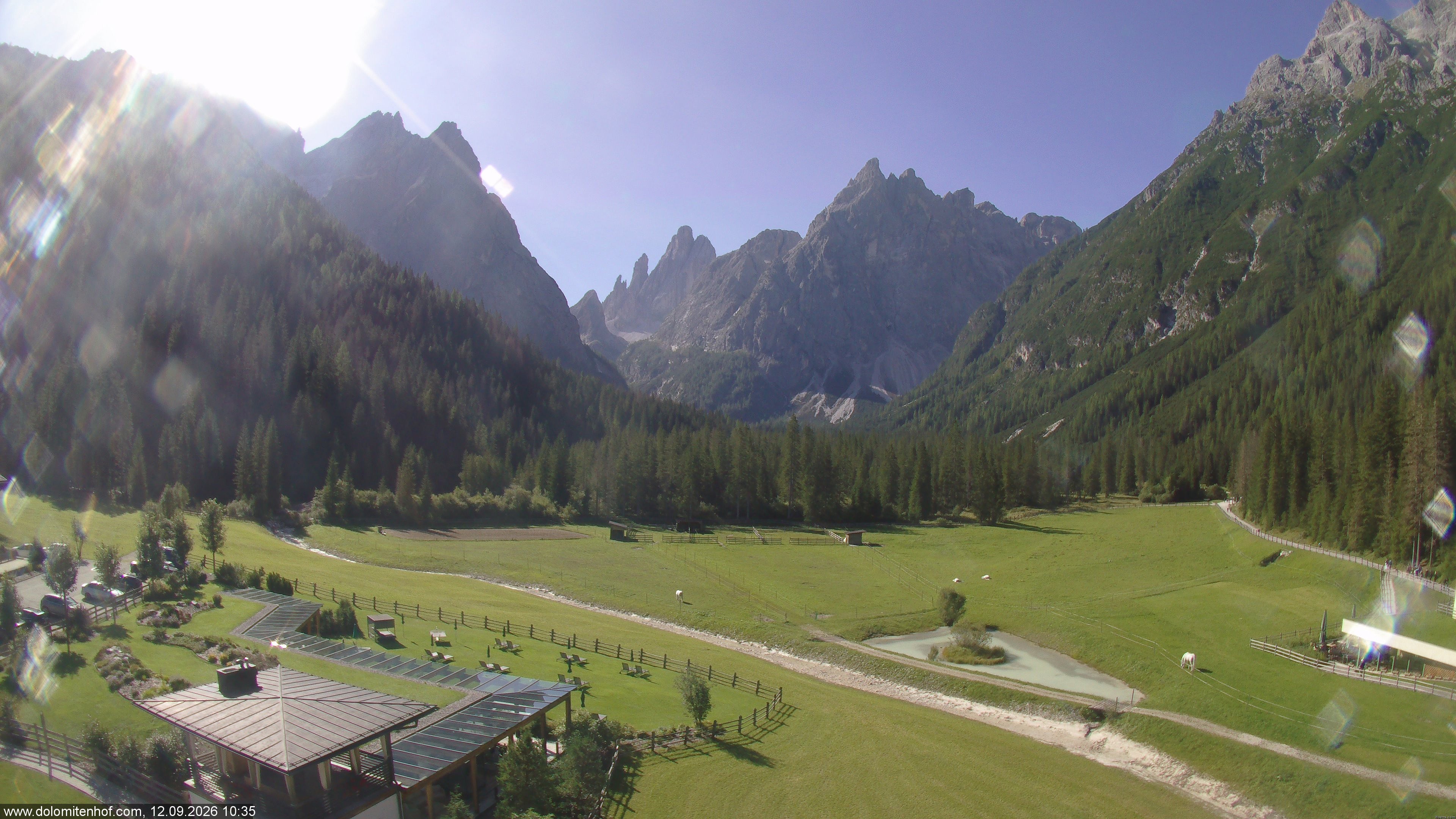 Archiv Foto Webcam Dolomitenhof - Fischleintal