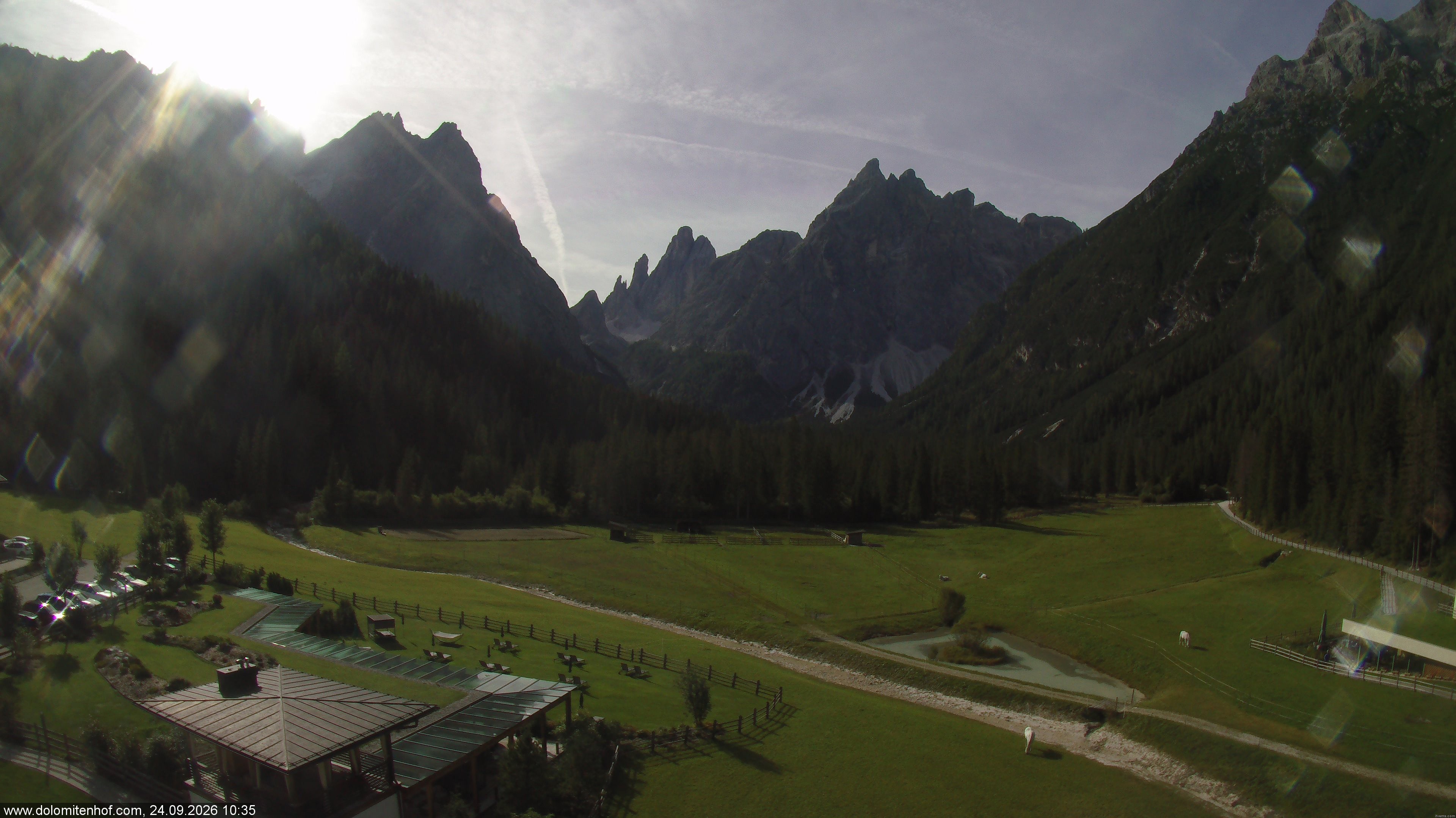 Archiv Foto Webcam Dolomitenhof - Fischleintal