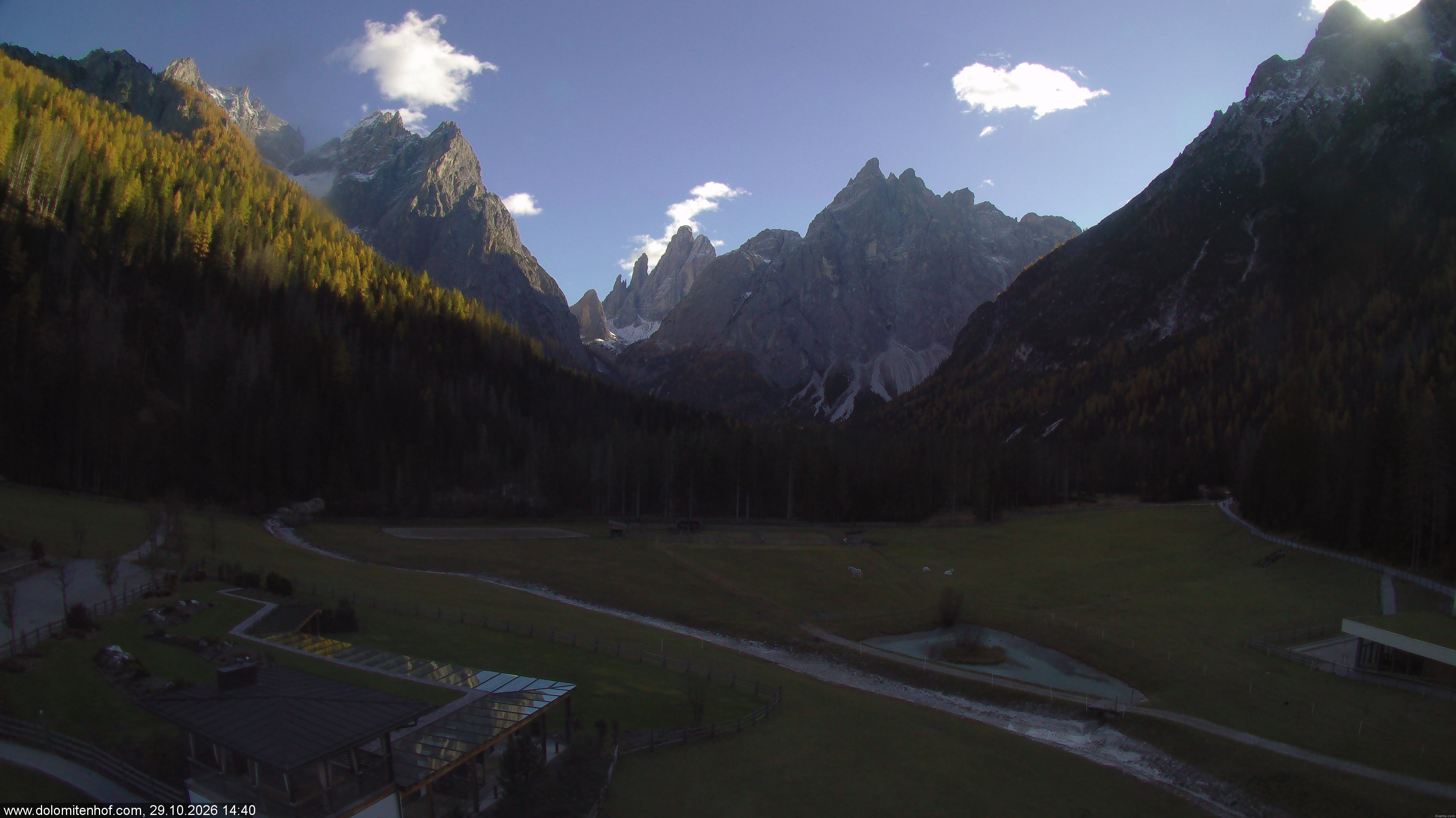 Archiv Foto Webcam Dolomitenhof - Fischleintal