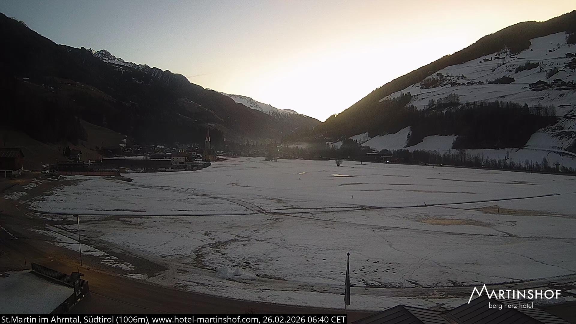 Archived image Webcam Hotel Martinshof - St. Martin - South Tyrol
