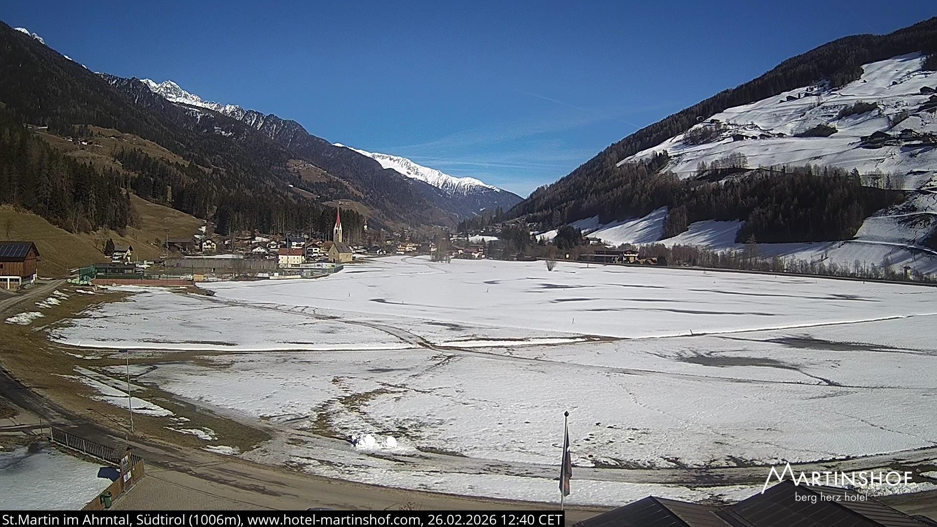 Archived image Webcam Hotel Martinshof - St. Martin - South Tyrol