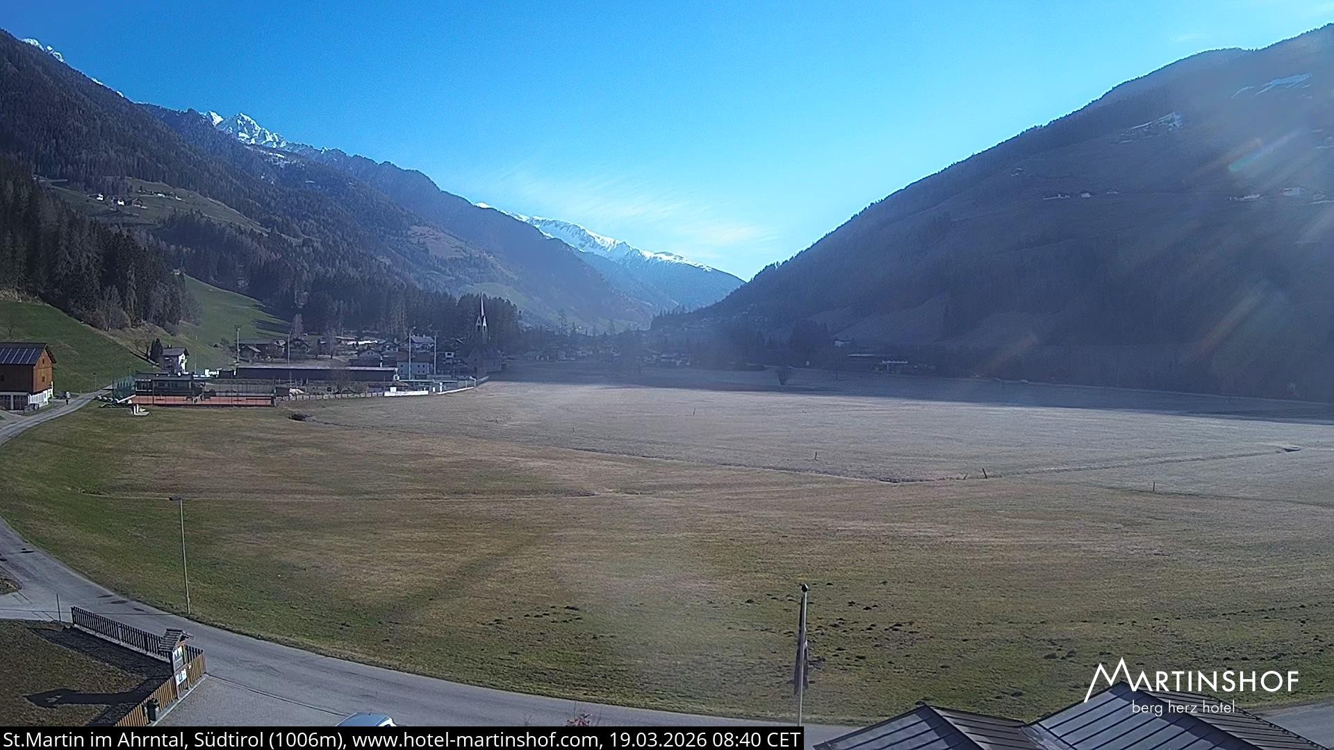 Archived image Webcam Hotel Martinshof - St. Martin - South Tyrol