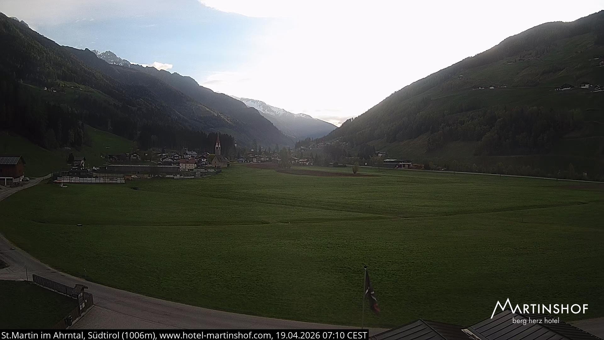 Archiv Foto Webcam Hotel Martinshof - St. Martin im Ahrntal