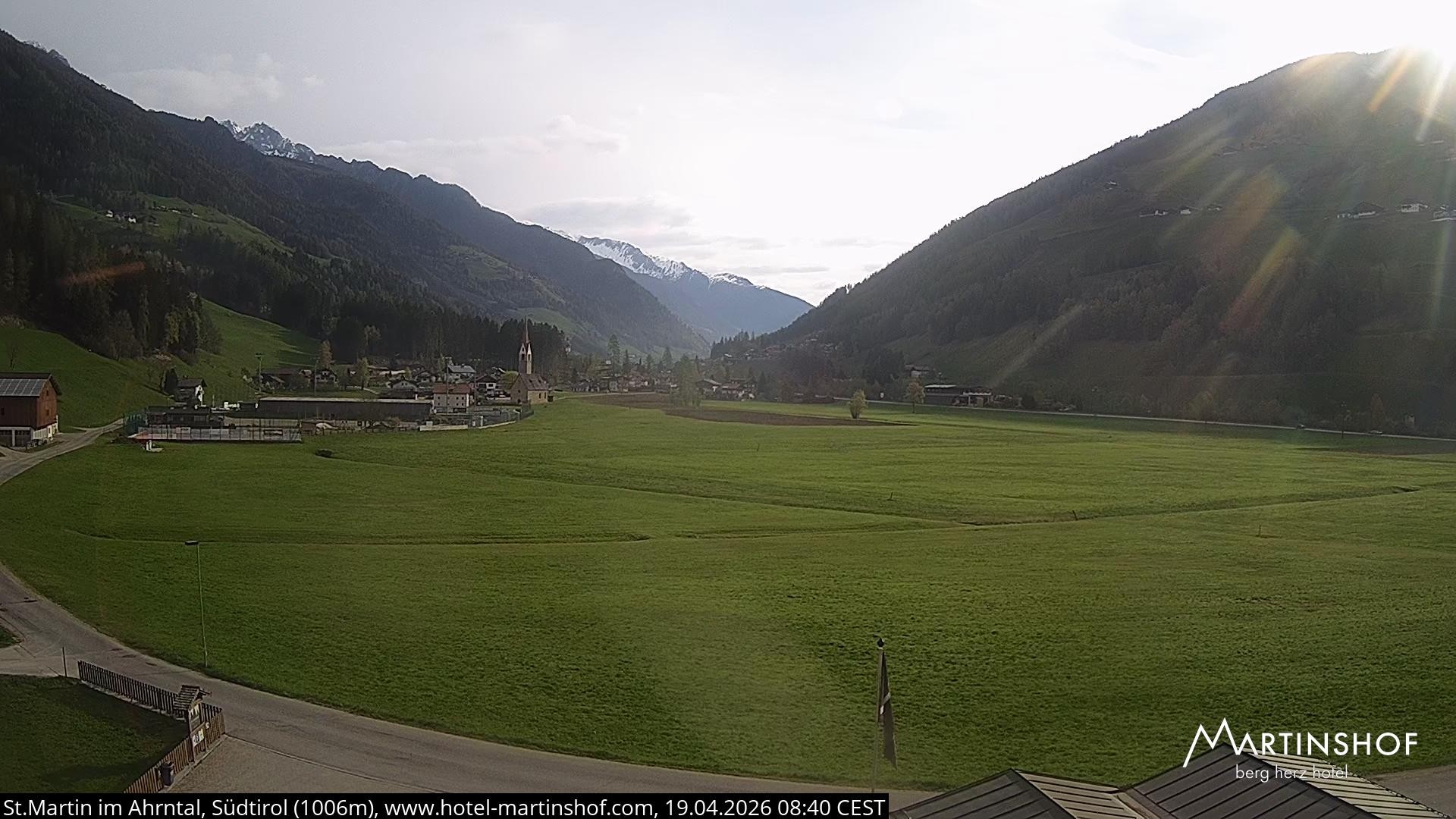 Archiv Foto Webcam Hotel Martinshof - St. Martin im Ahrntal